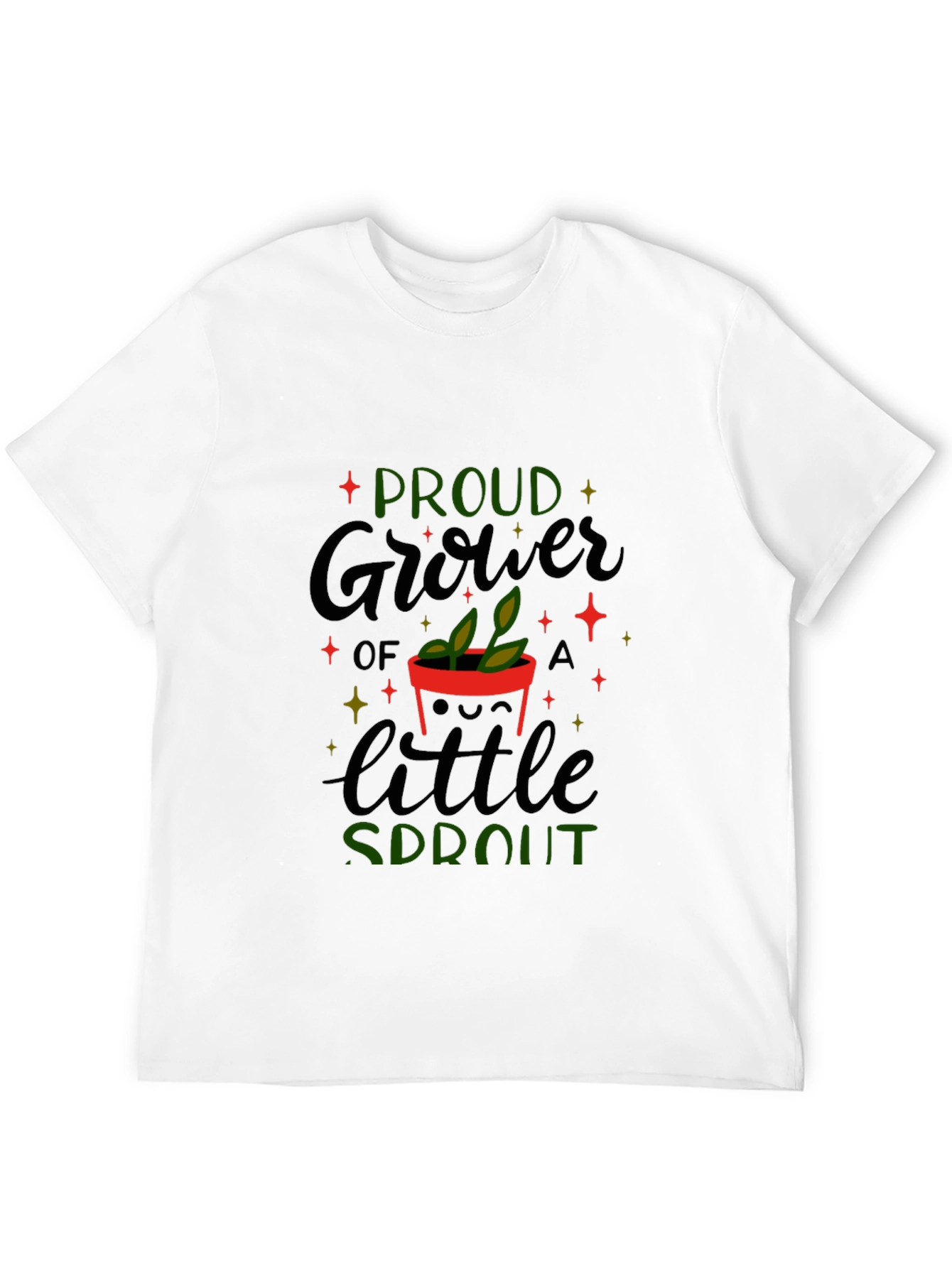 Black Proud Grower of a Little Sprout T-Shirt view 12