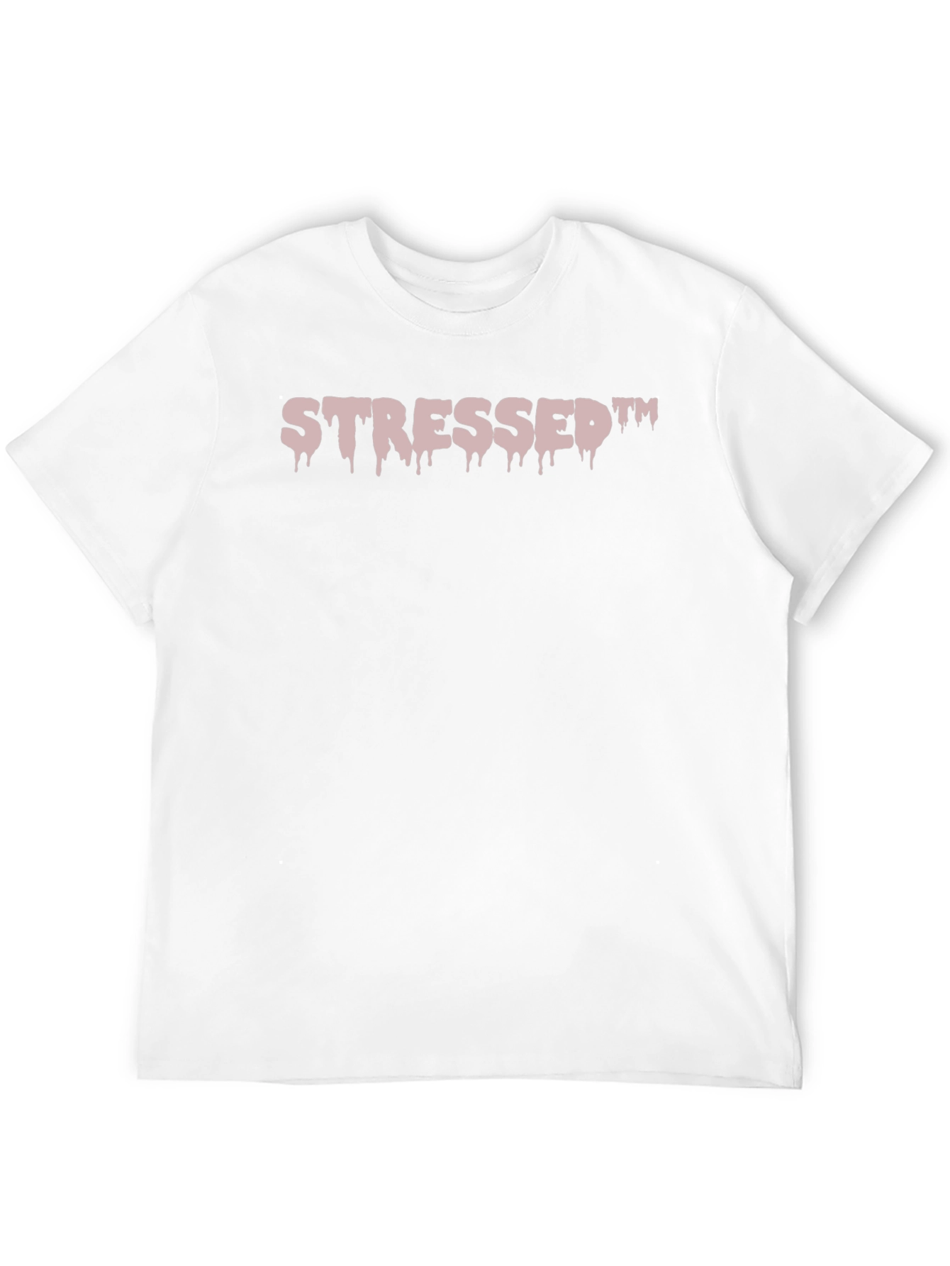 Black Stressed Drip Tee - Relaxed Fit Cotton T-Shirt view 12