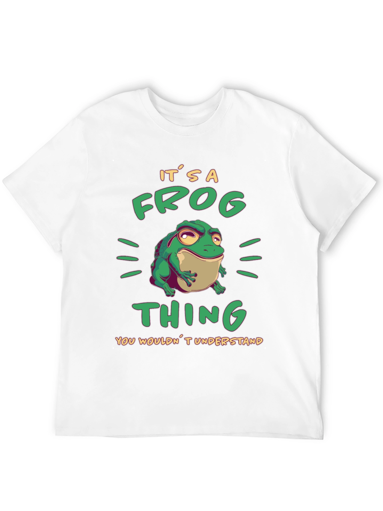 Black It's a Frog Thing Funny T-Shirt view 12