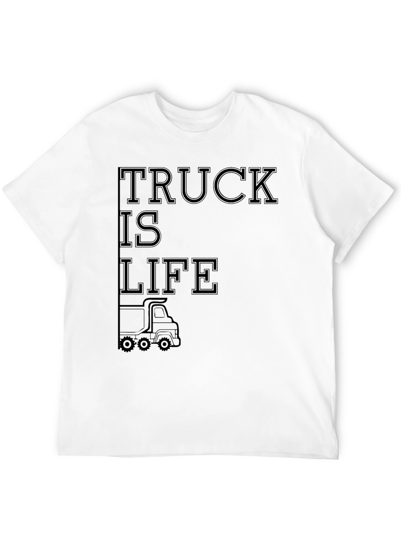 Black Truck is Life Graphic Tee - Black view 12