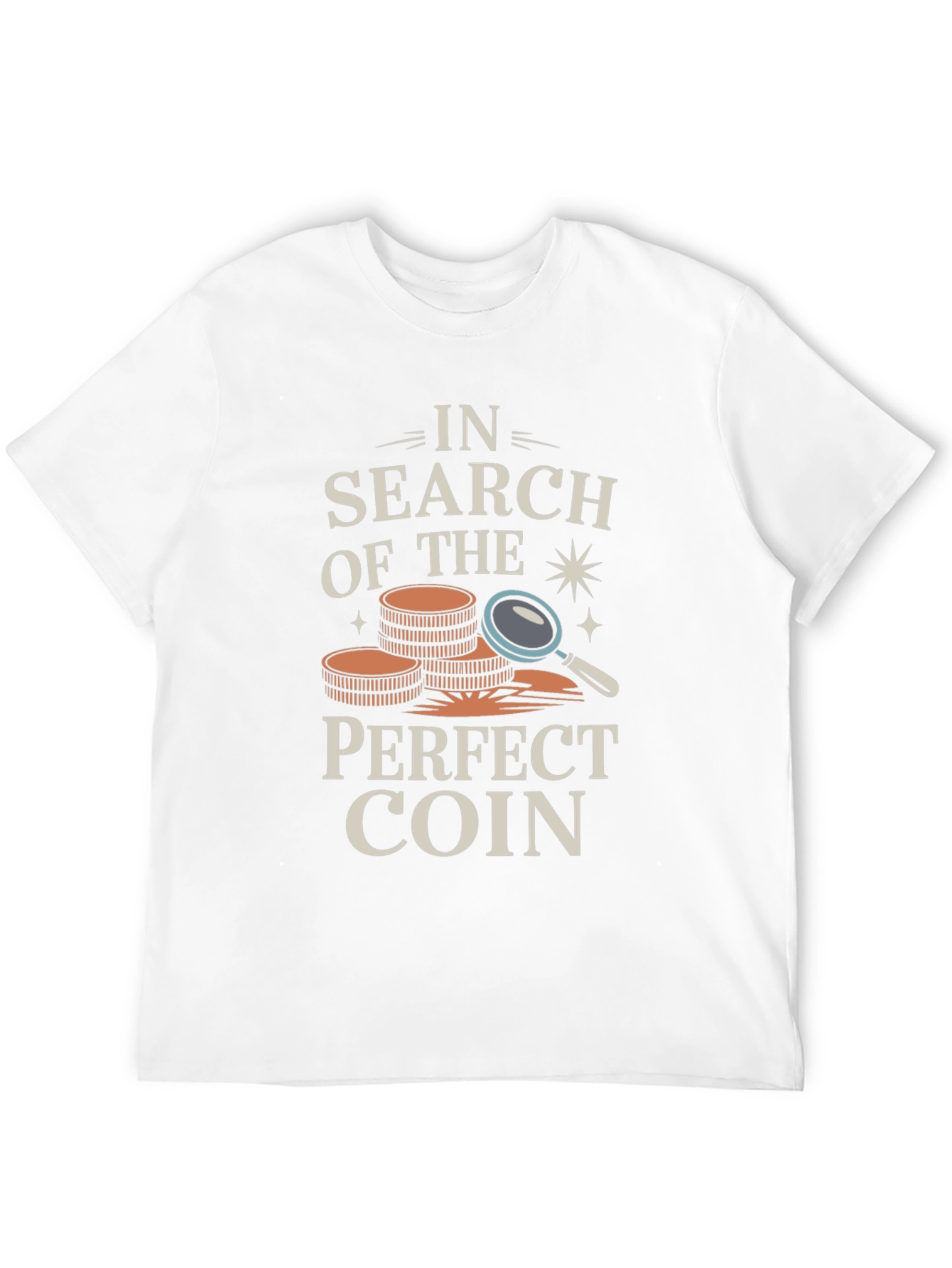 Black Coin Collector T-Shirt - In Search of The Perfect Coin view 12