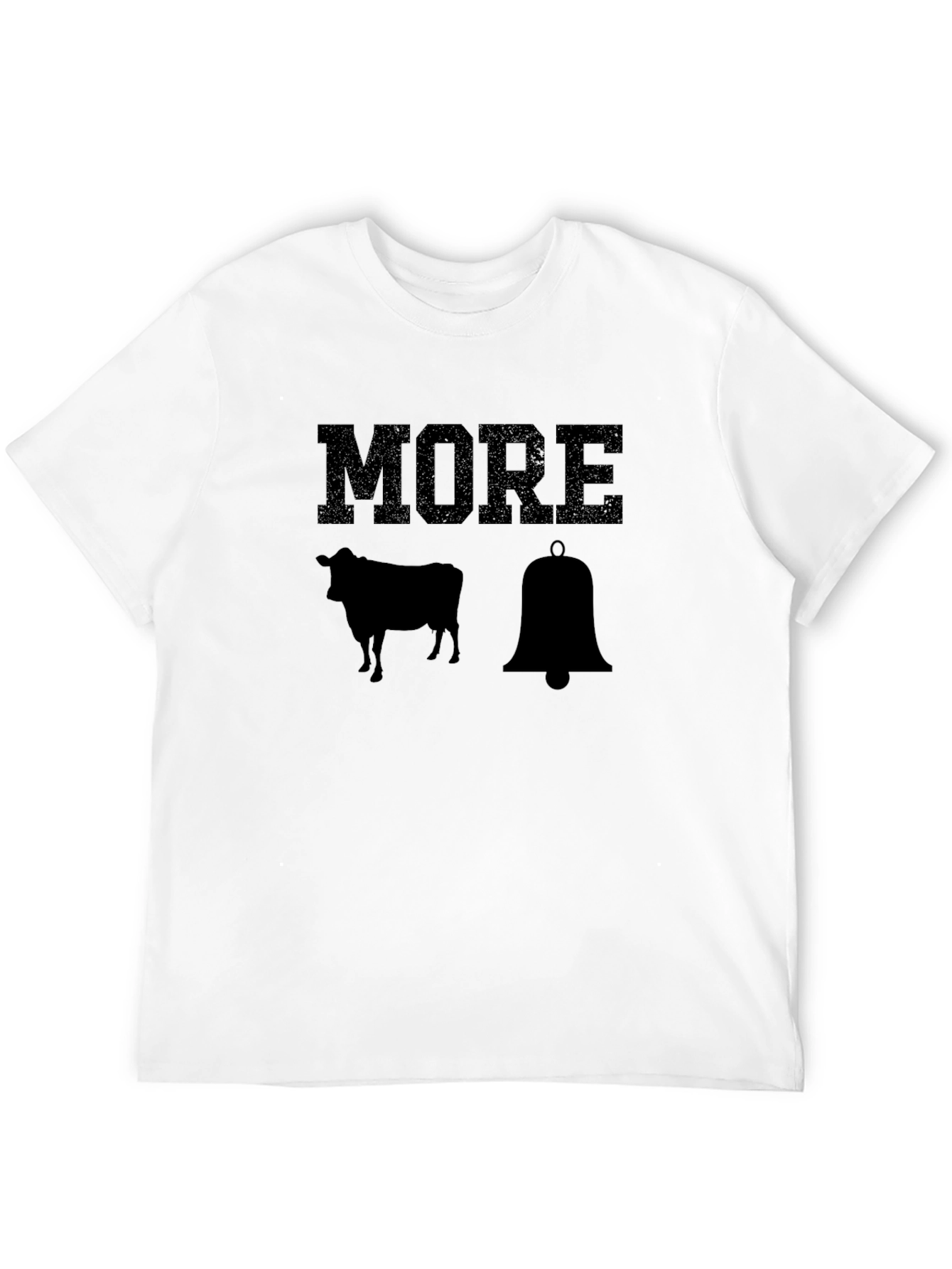 Black More Cowbell T-Shirt - Humorous Graphic Tee view 12