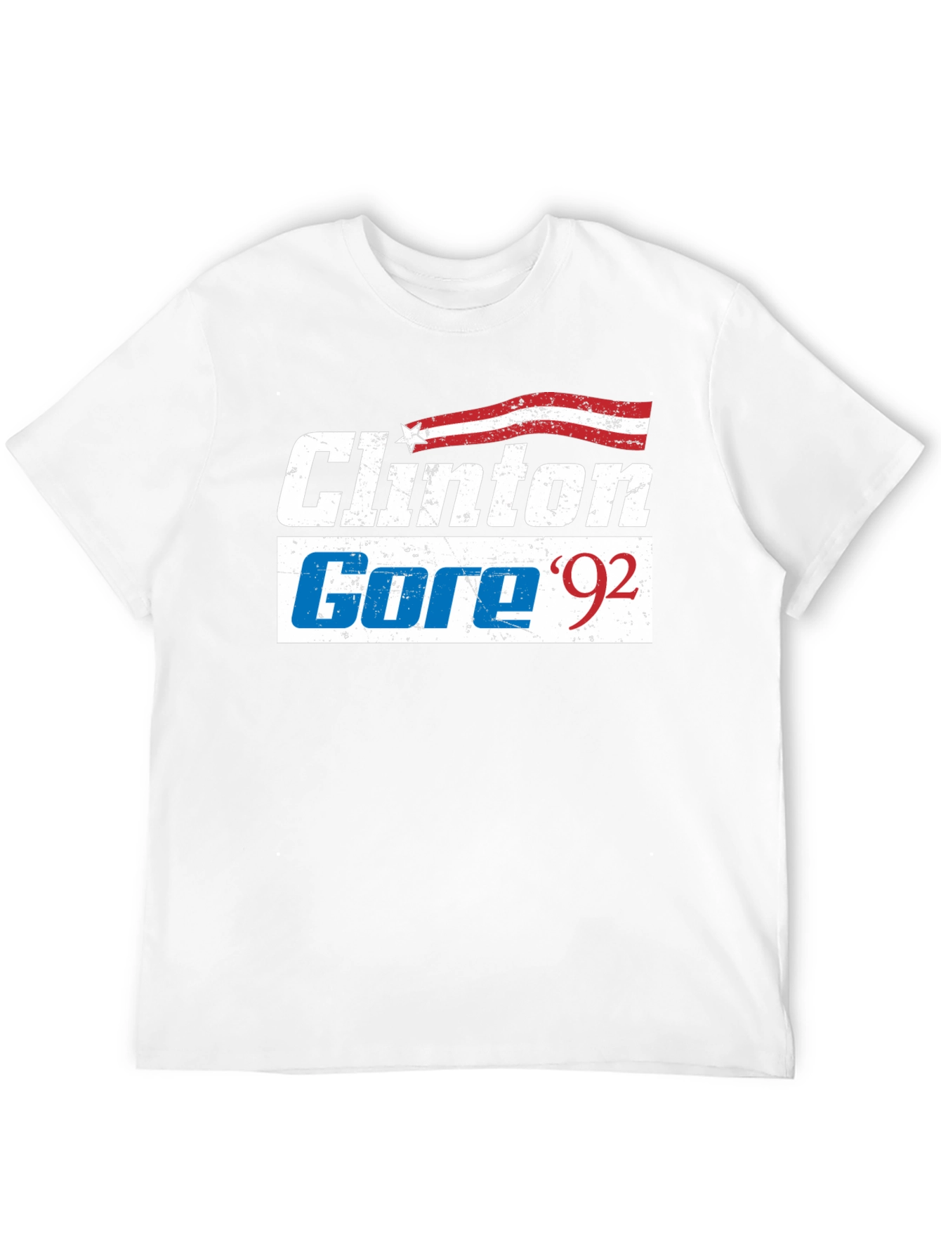 Black Clinton Gore '92 Retro T-Shirt view 12