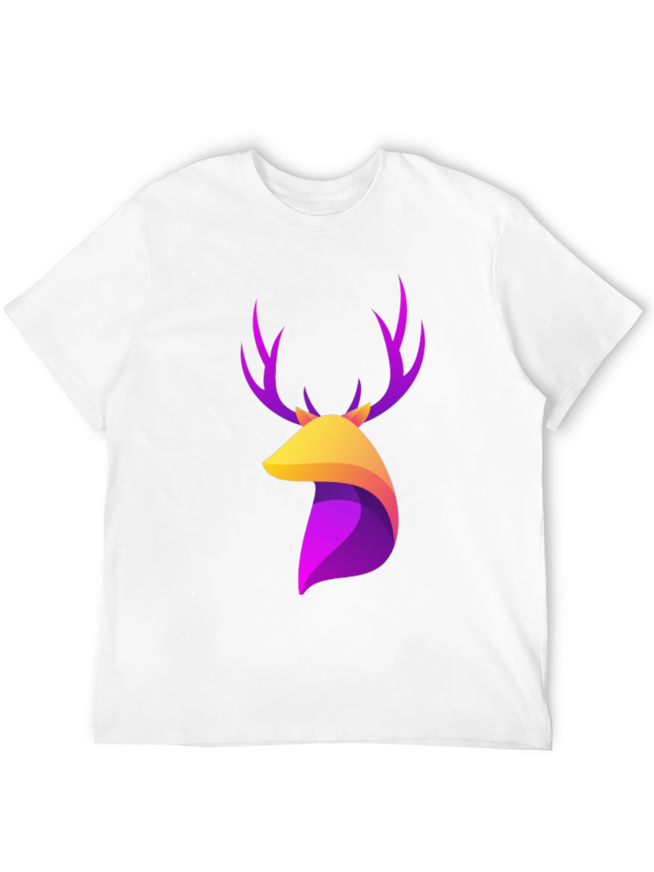 Black Stylish Deer Graphic T-Shirt - Modern Design view 12