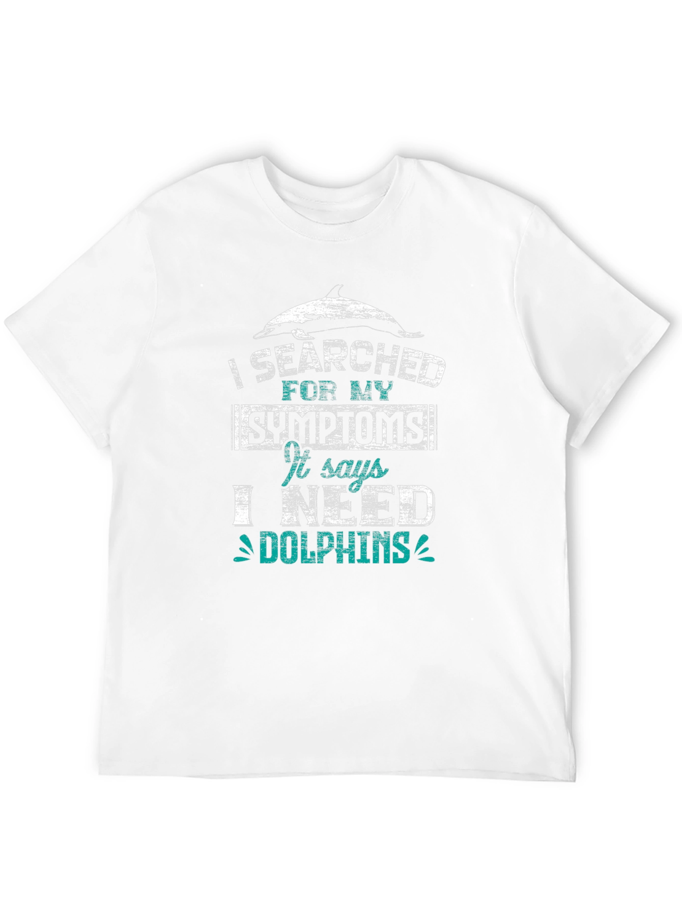 Black I Need Dolphins Graphic Tee - Unisex Cotton T-Shirt view 12