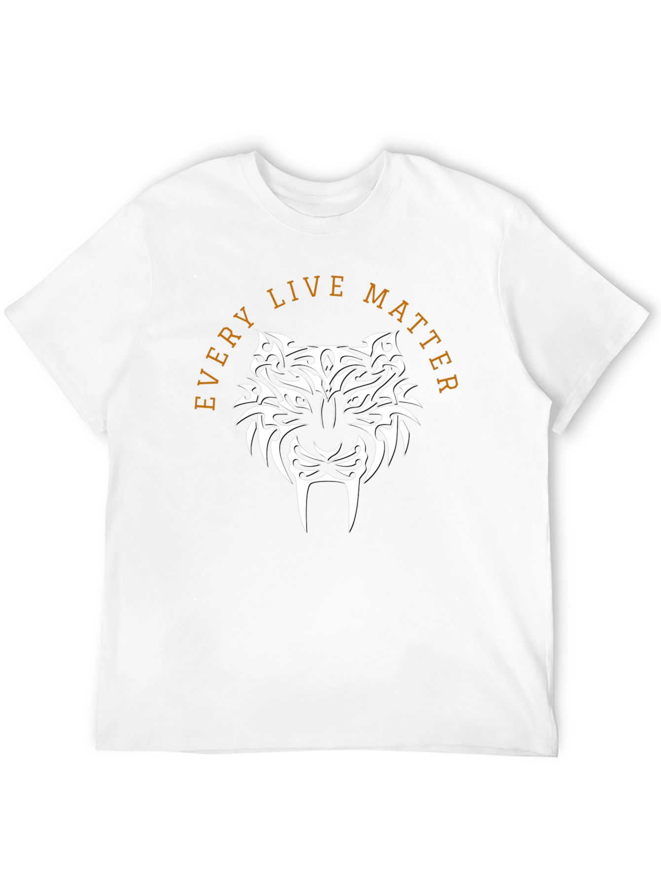 Black Tribal Tiger Graphic Tee - Every Live Matter! view 12
