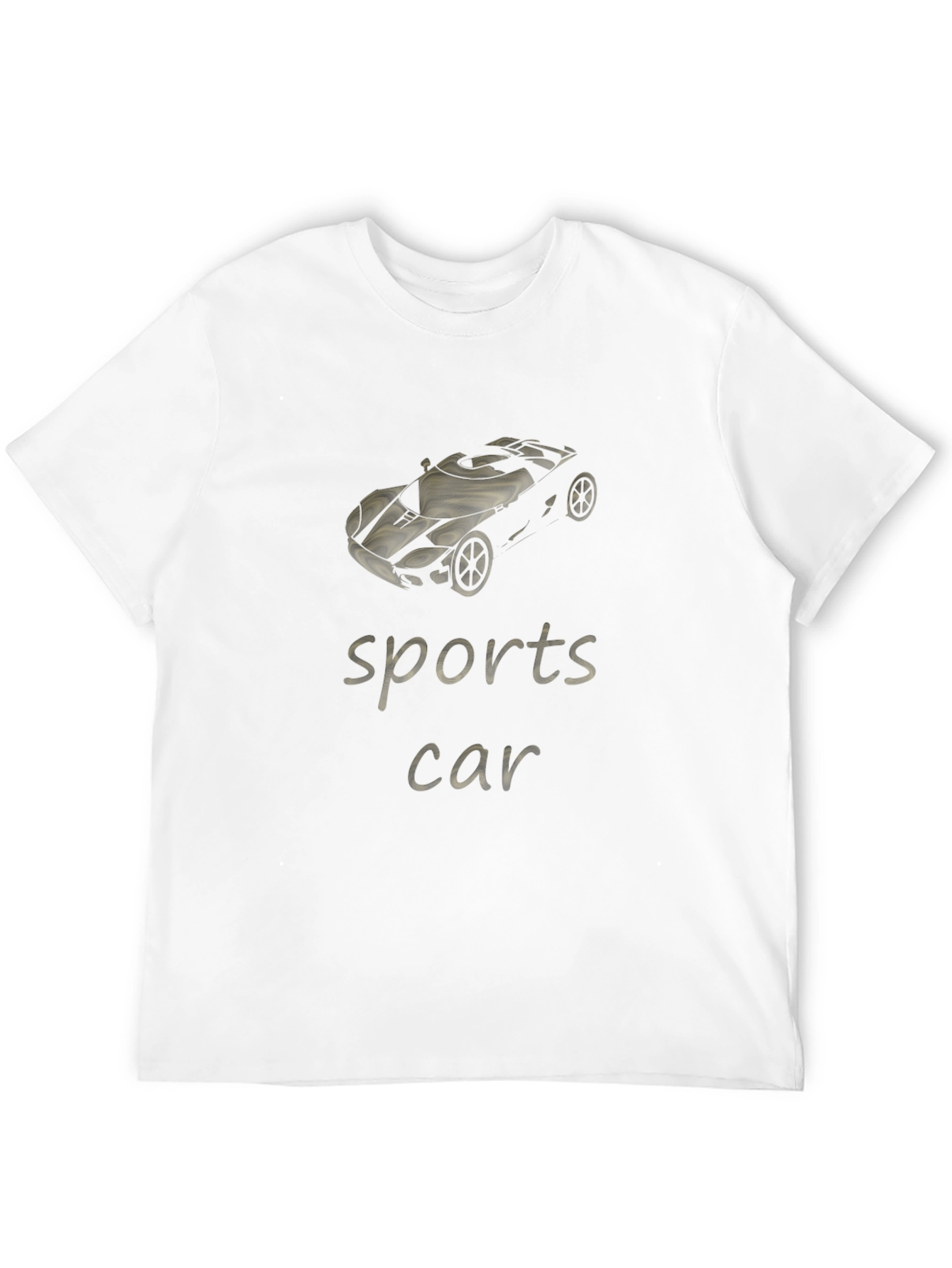 Black Stylish Black Sports Car Graphic Tee view 12