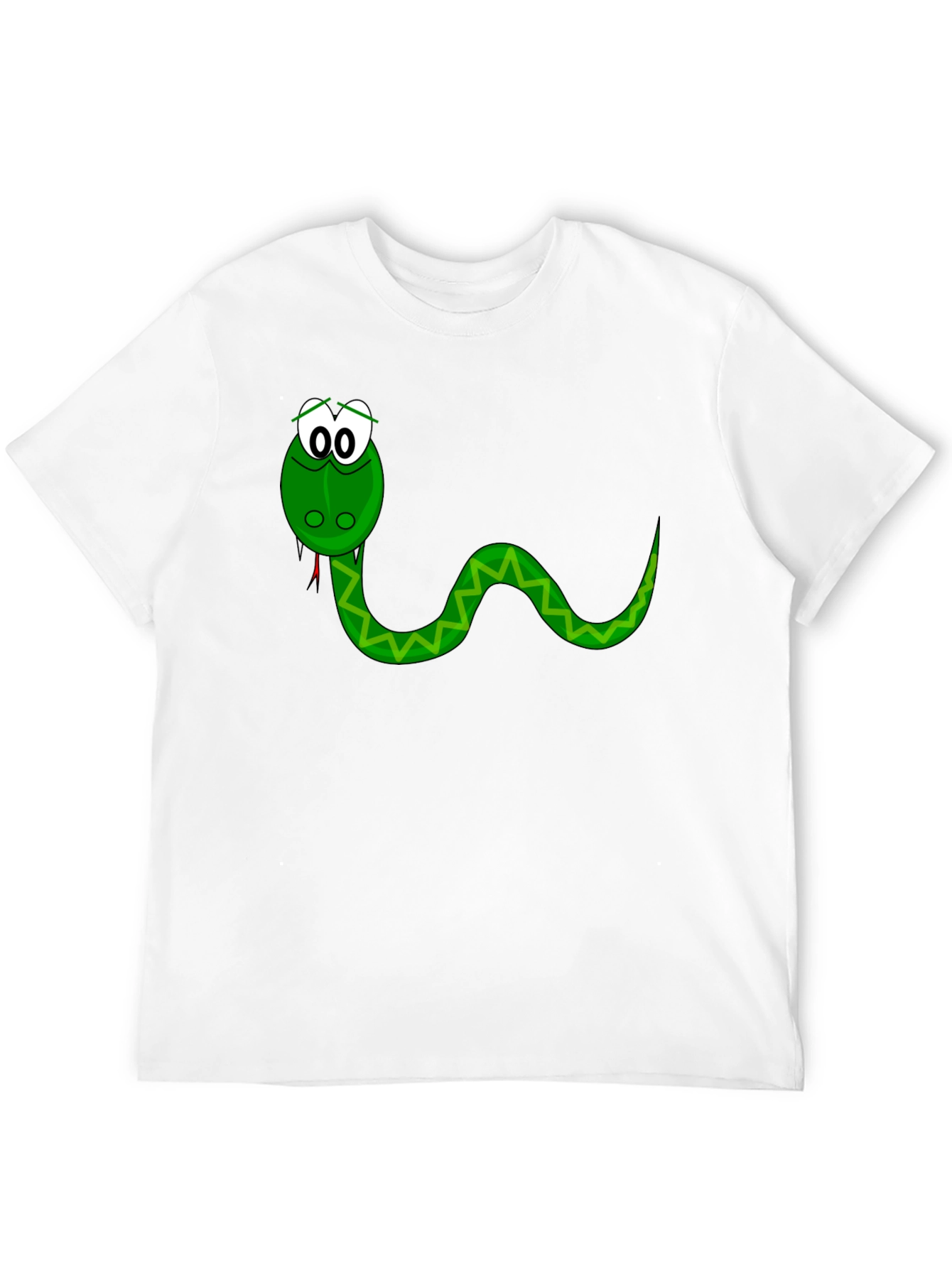 Black Cartoon Snake Graphic Tee - Black view 12