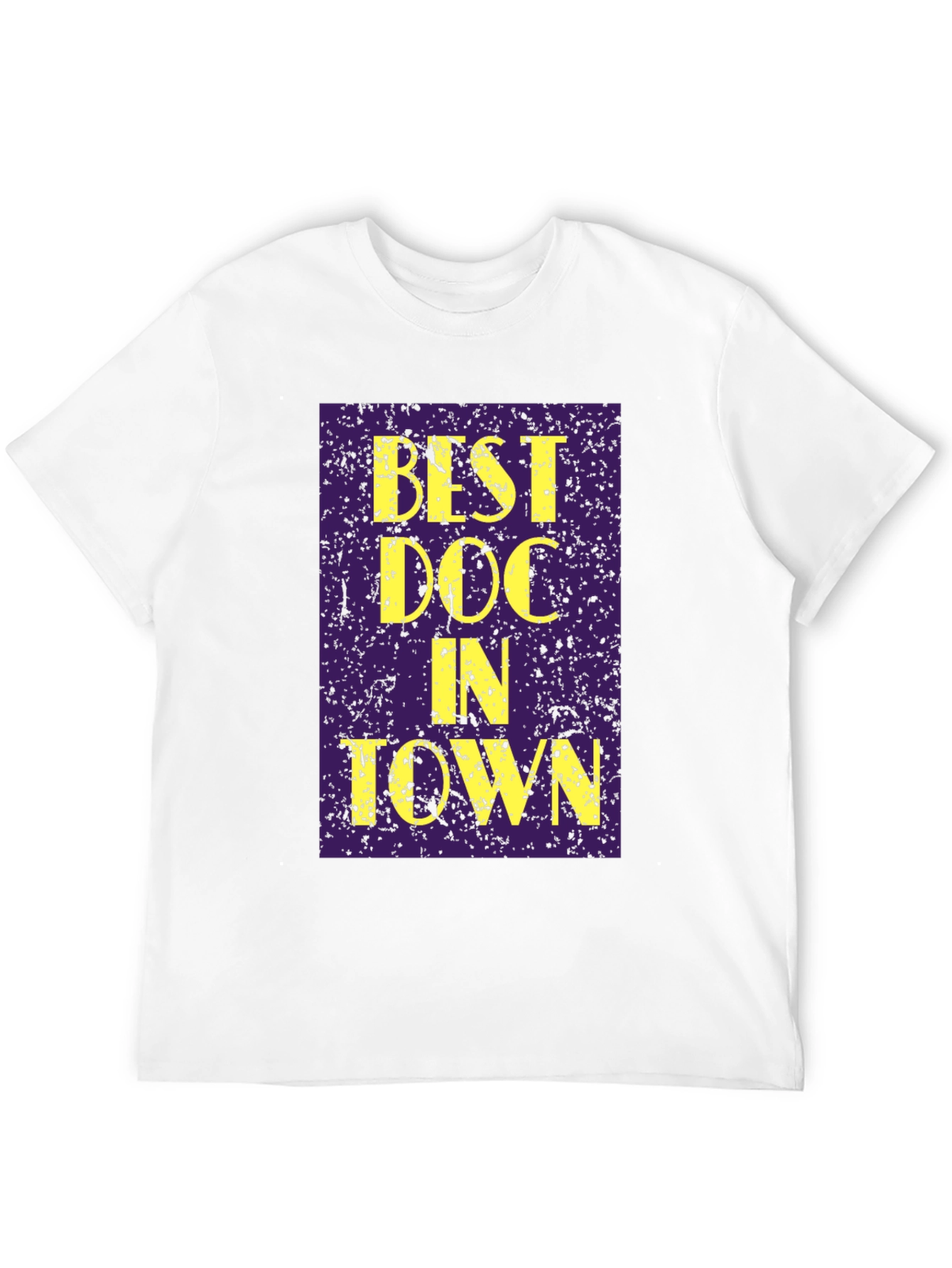 Black Best Doc In Town Graphic Tee - Novelty Doctor T-Shirt view 12