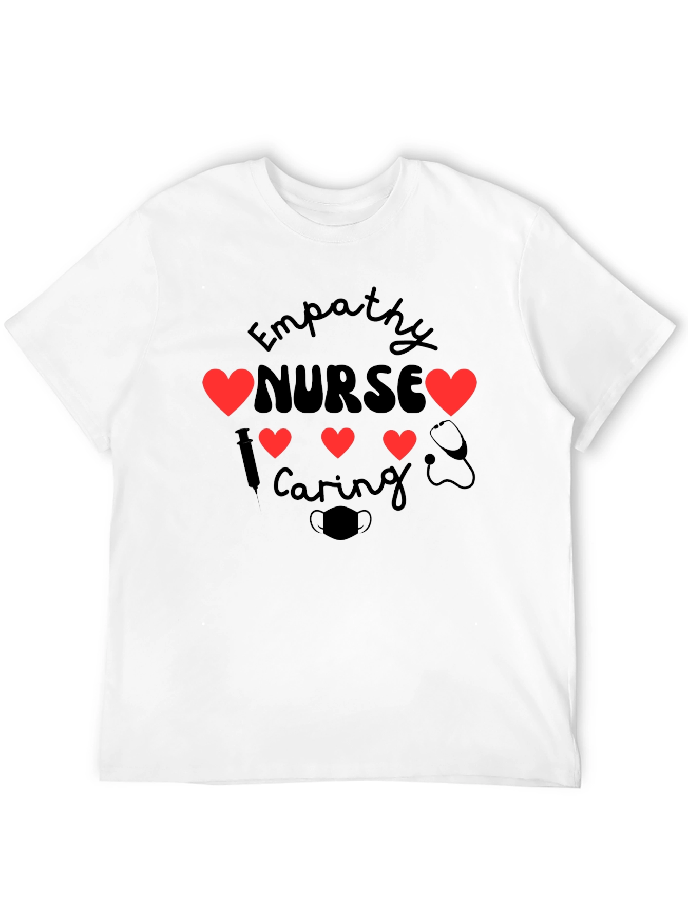 Black Empathy Nurse Caring T-Shirt view 12