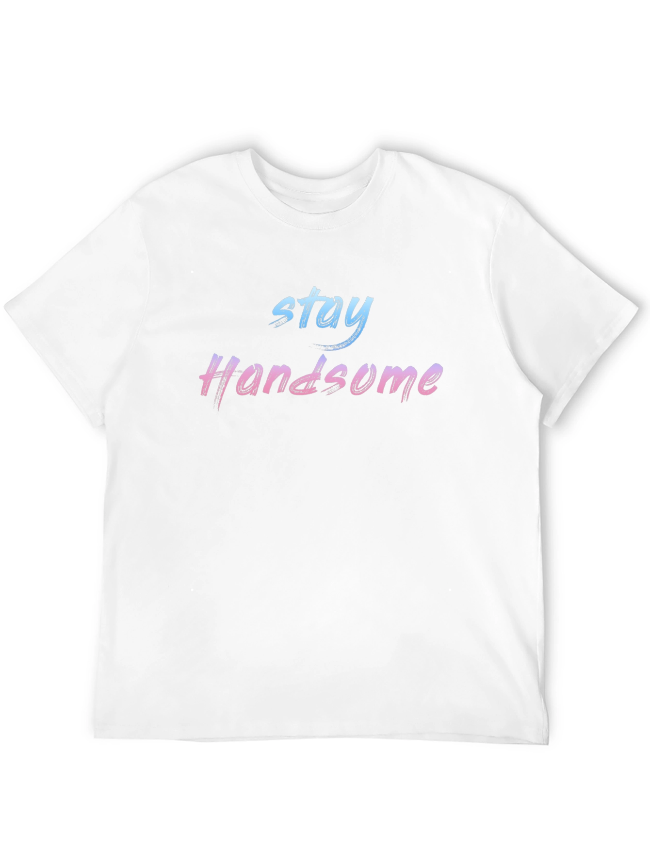 Black Stay Handsome Gradient Graphic Tee view 12
