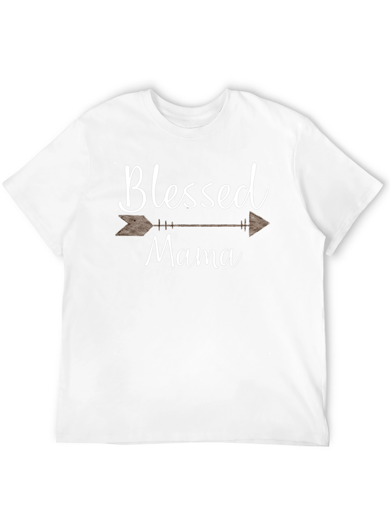 Black Blessed Mama Arrow Graphic T-Shirt view 12