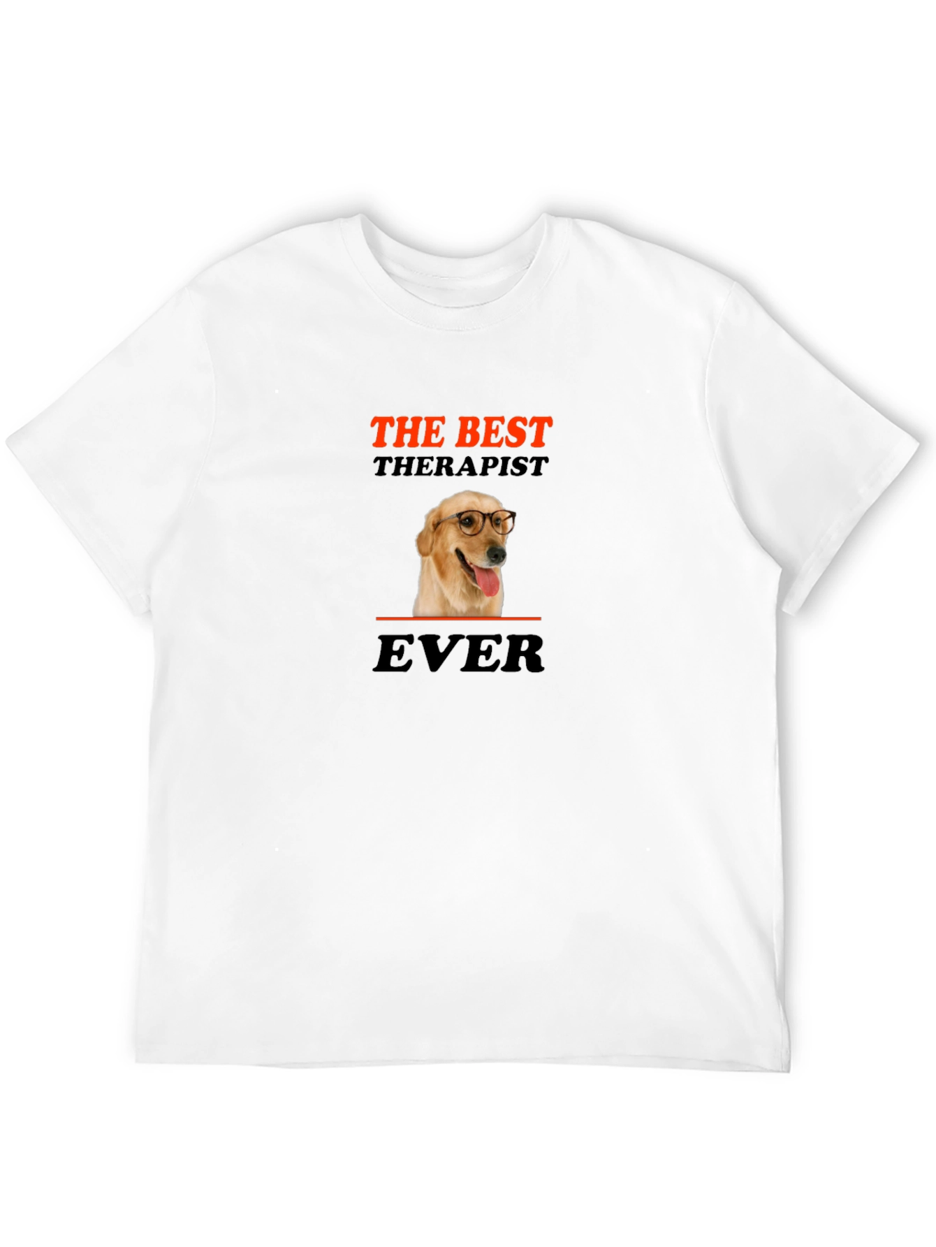 Black Best Dog Therapist Ever Graphic T-Shirt view 12
