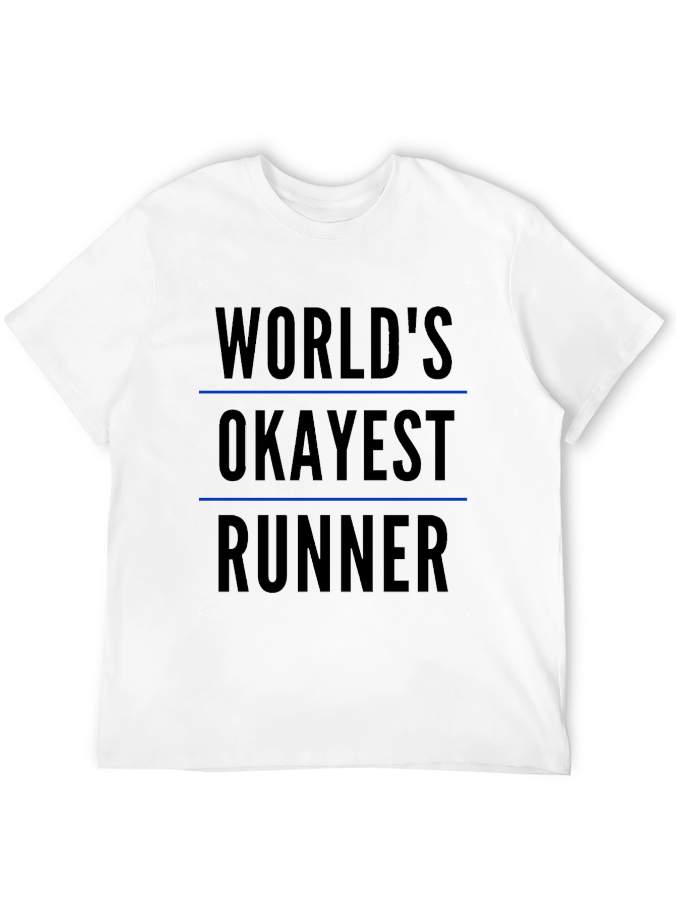 Black World's Okayest Runner Black T-Shirt view 12