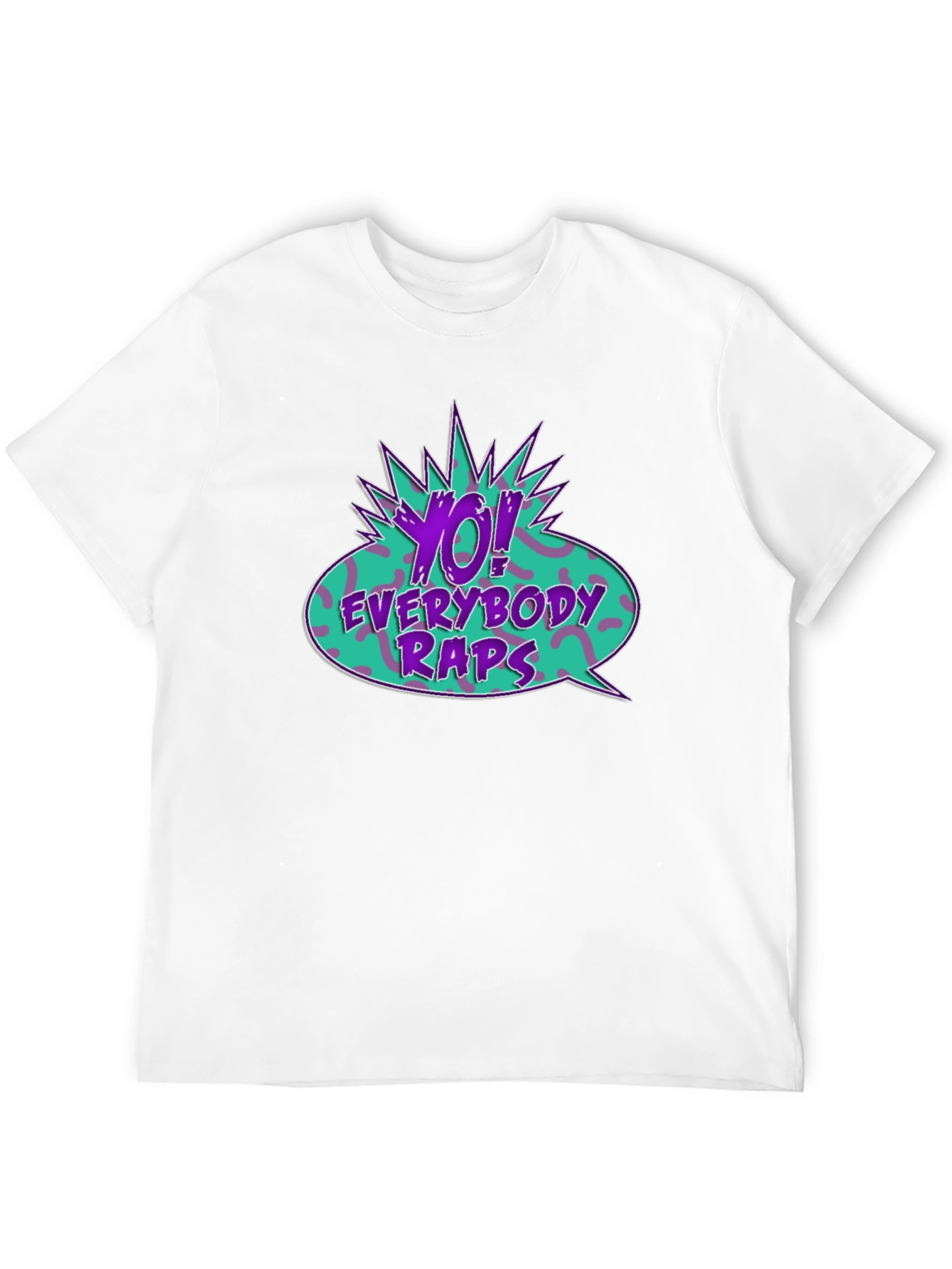 Black Yo! Everybody Raps Graphic Tee view 12