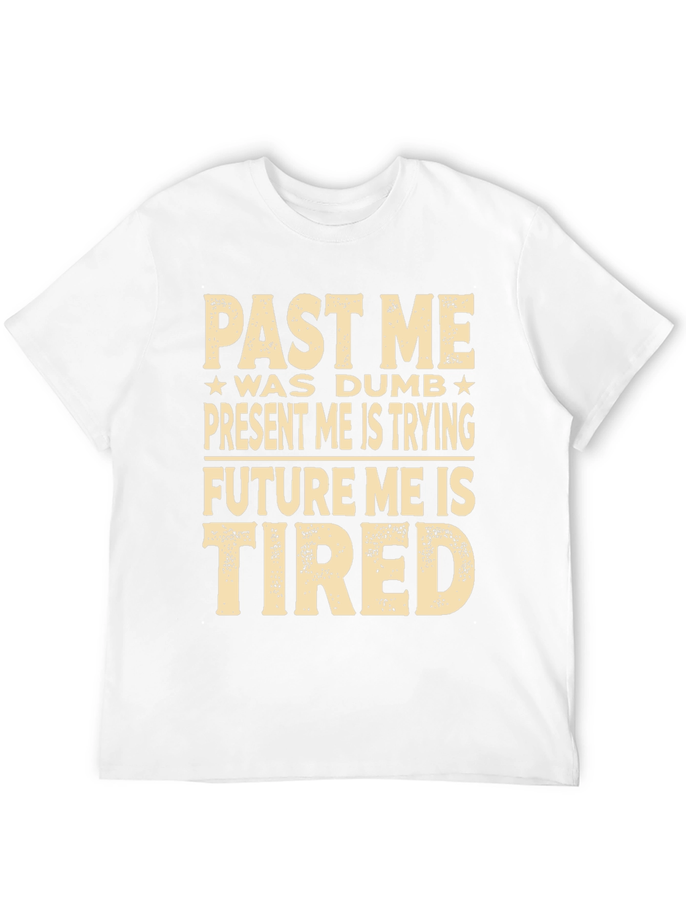 Black Funny Past, Present, Future Me Graphic T-Shirt view 12