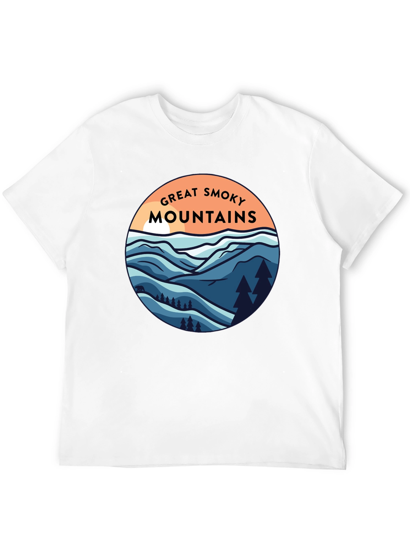 Black Great Smoky Mountains Graphic Tee - Black view 12