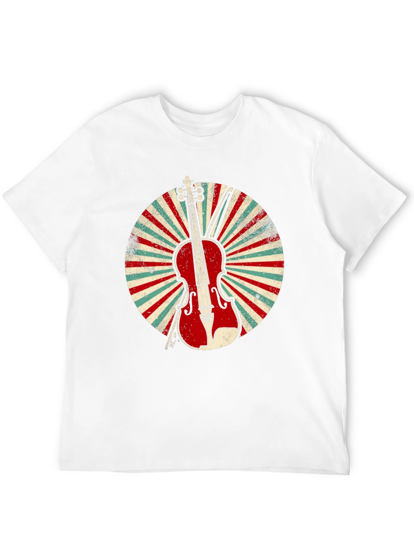 Black Vintage Violin T-Shirt - Musical Instrument Tee view 12