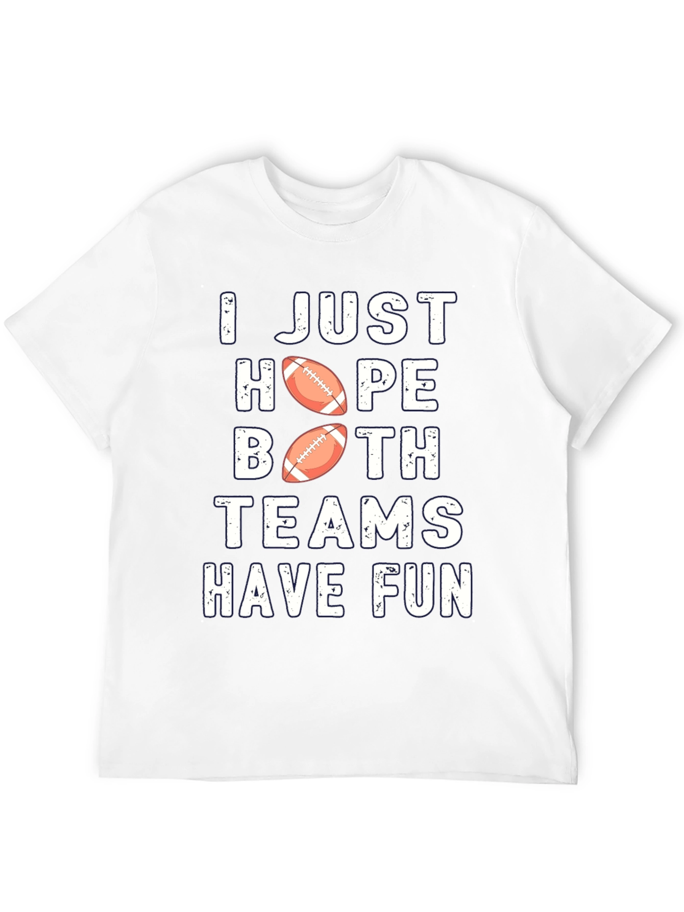 Black Funny Football Fan T-Shirt - Hope Both Teams Have Fun view 12