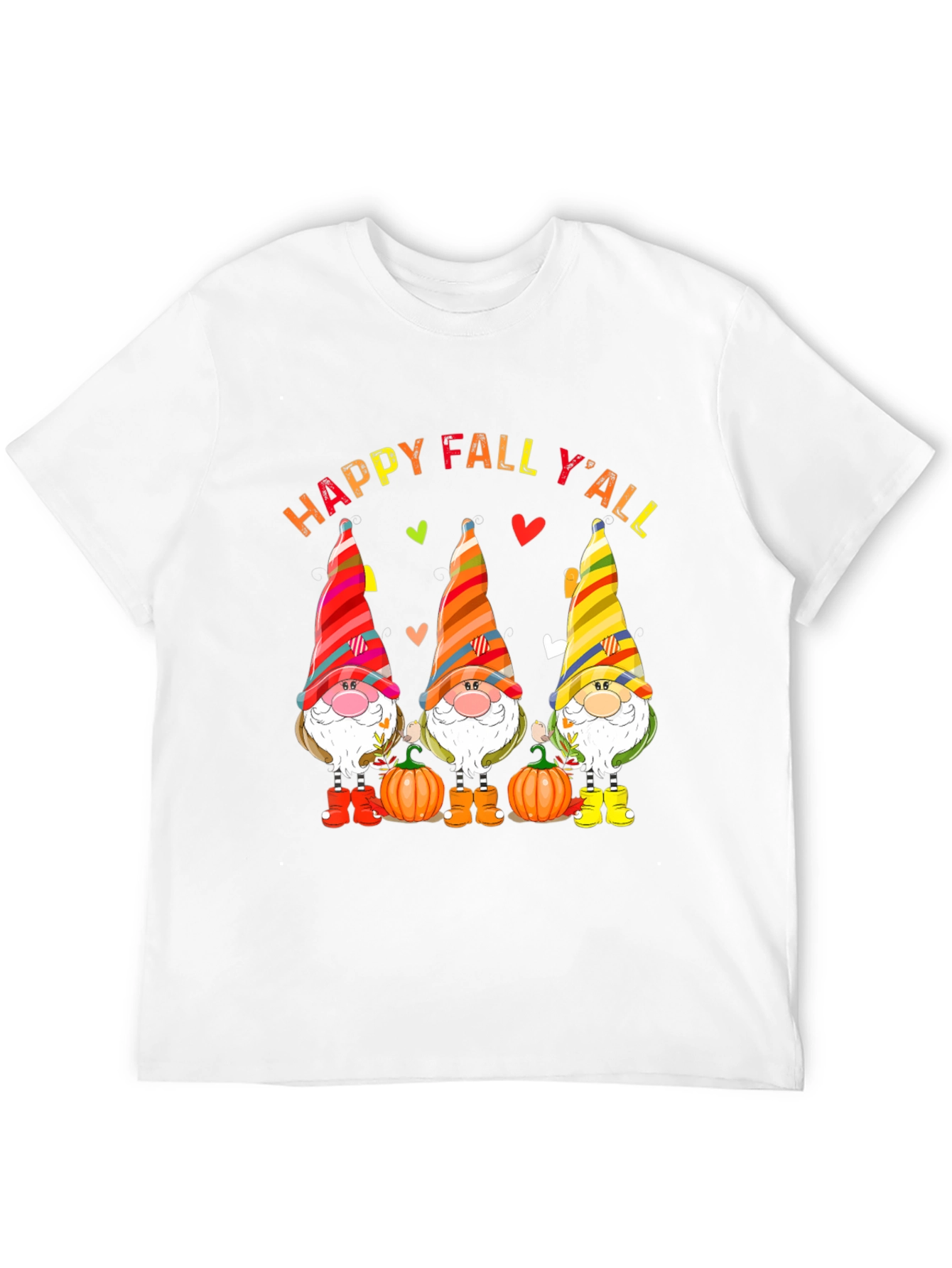 Happy Fall Y'all Gnomes T-Shirt - 12