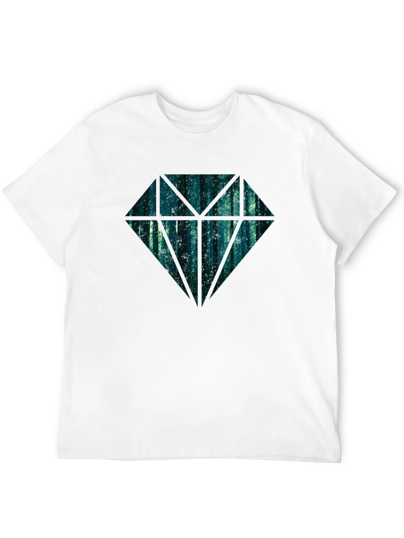 Black Diamond Forest Men's Black T-Shirt view 12