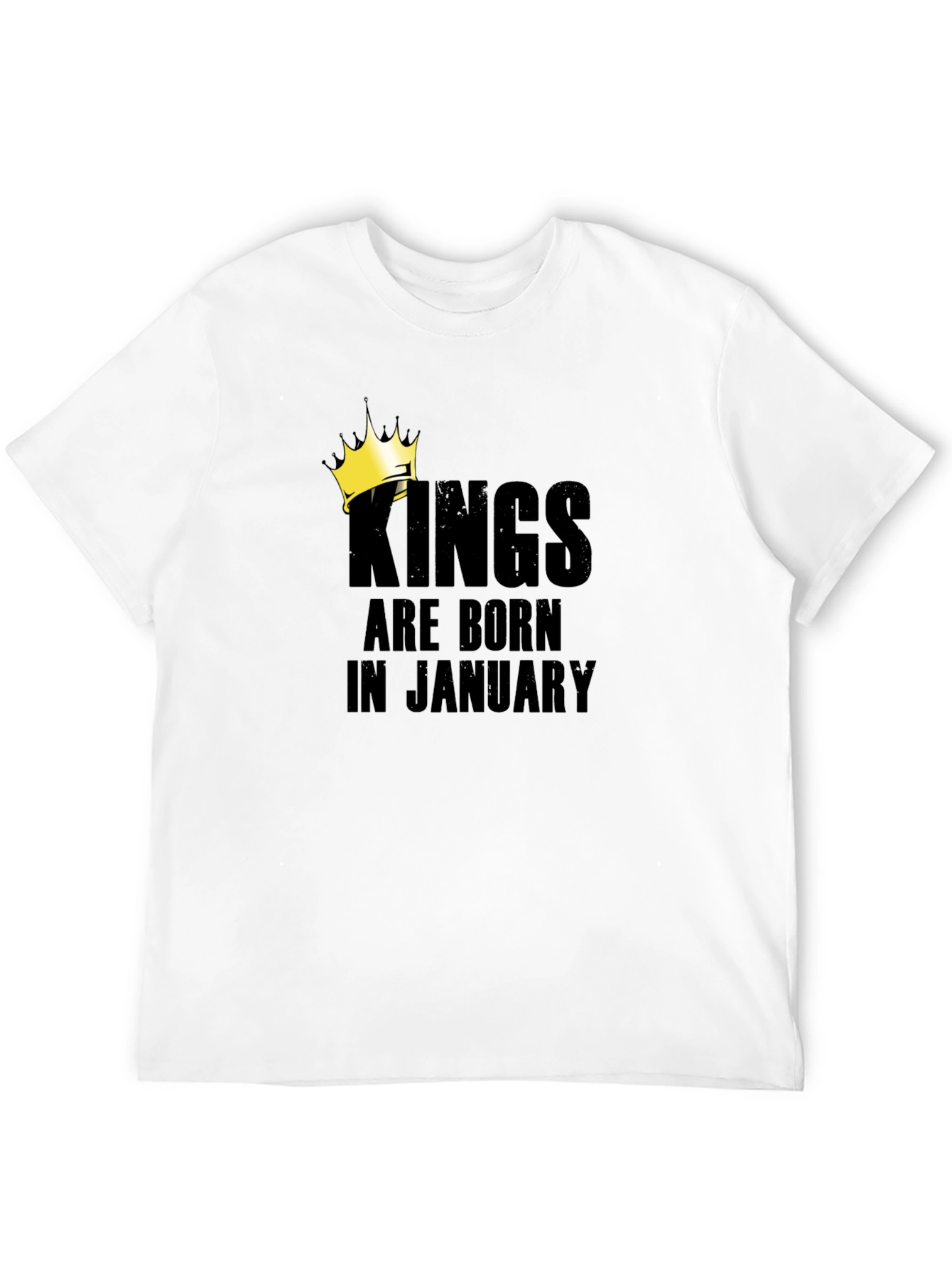 Black Kings Are Born In January Black T-Shirt view 12