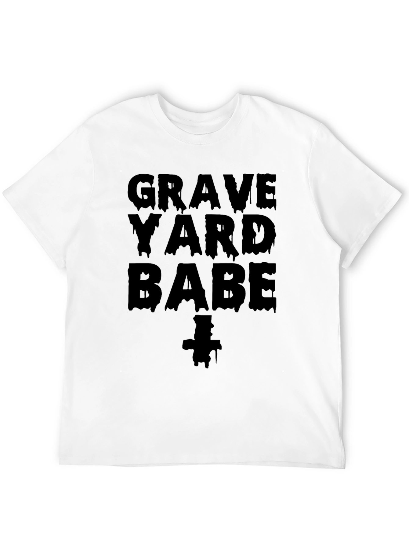 Black Graveyard Babe Graphic Tee - Black view 12