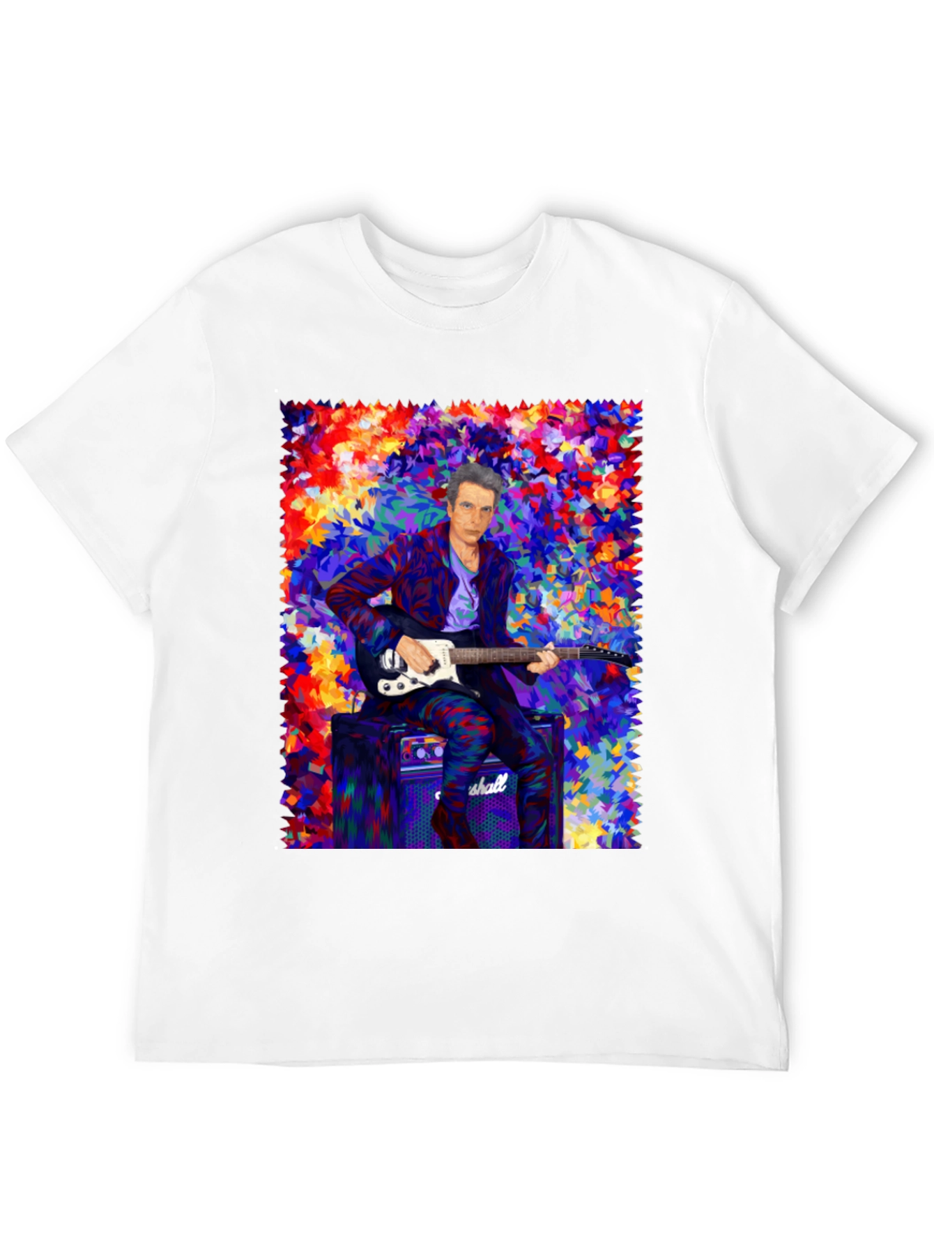 Black Colorful Musician Graphic T-Shirt view 12