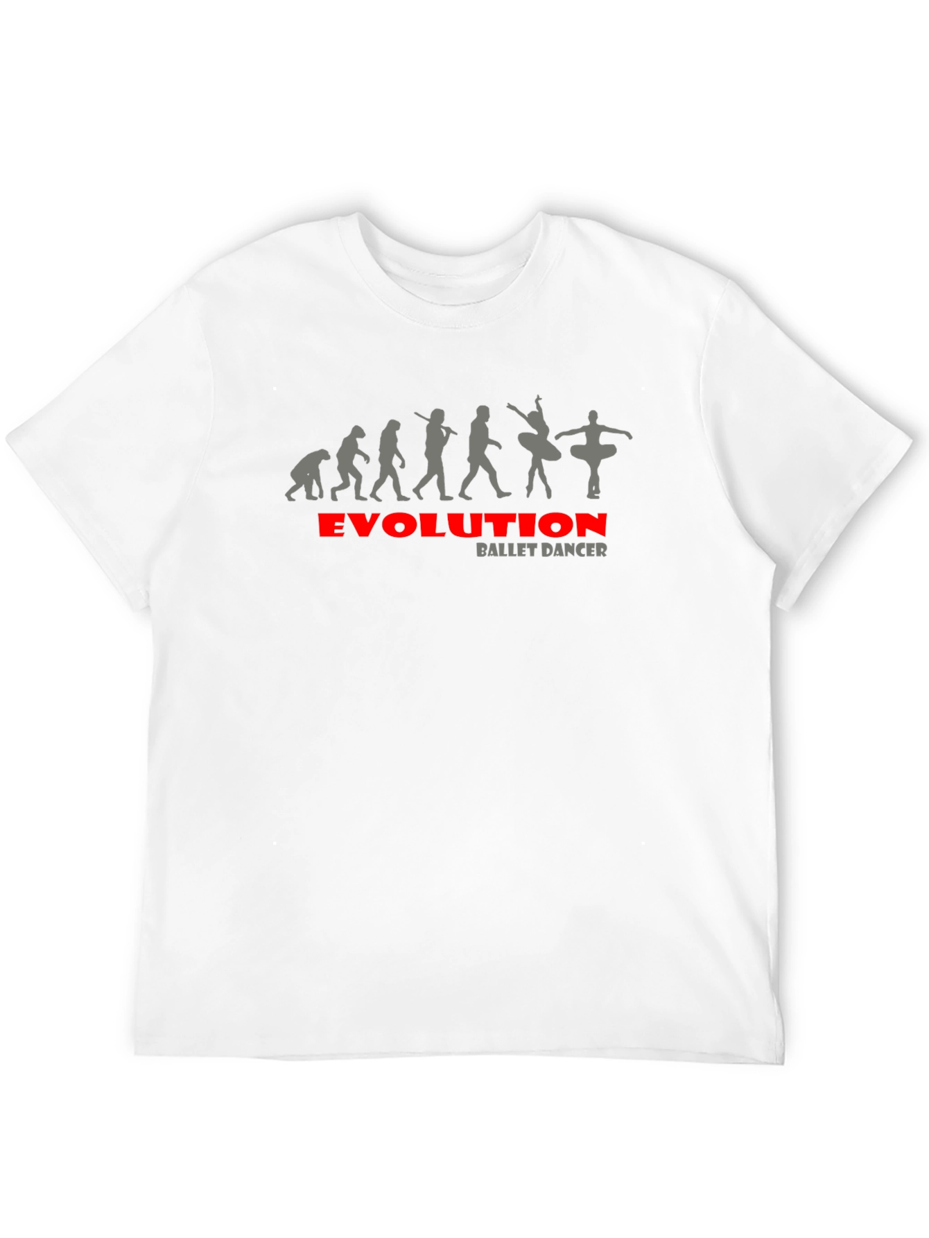 Black Evolution Ballet Dancer Black T-Shirt view 12