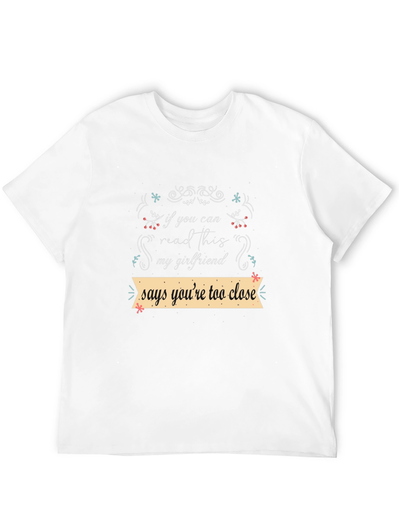 Black Funny Girlfriend Tee - If You Can Read This! view 12