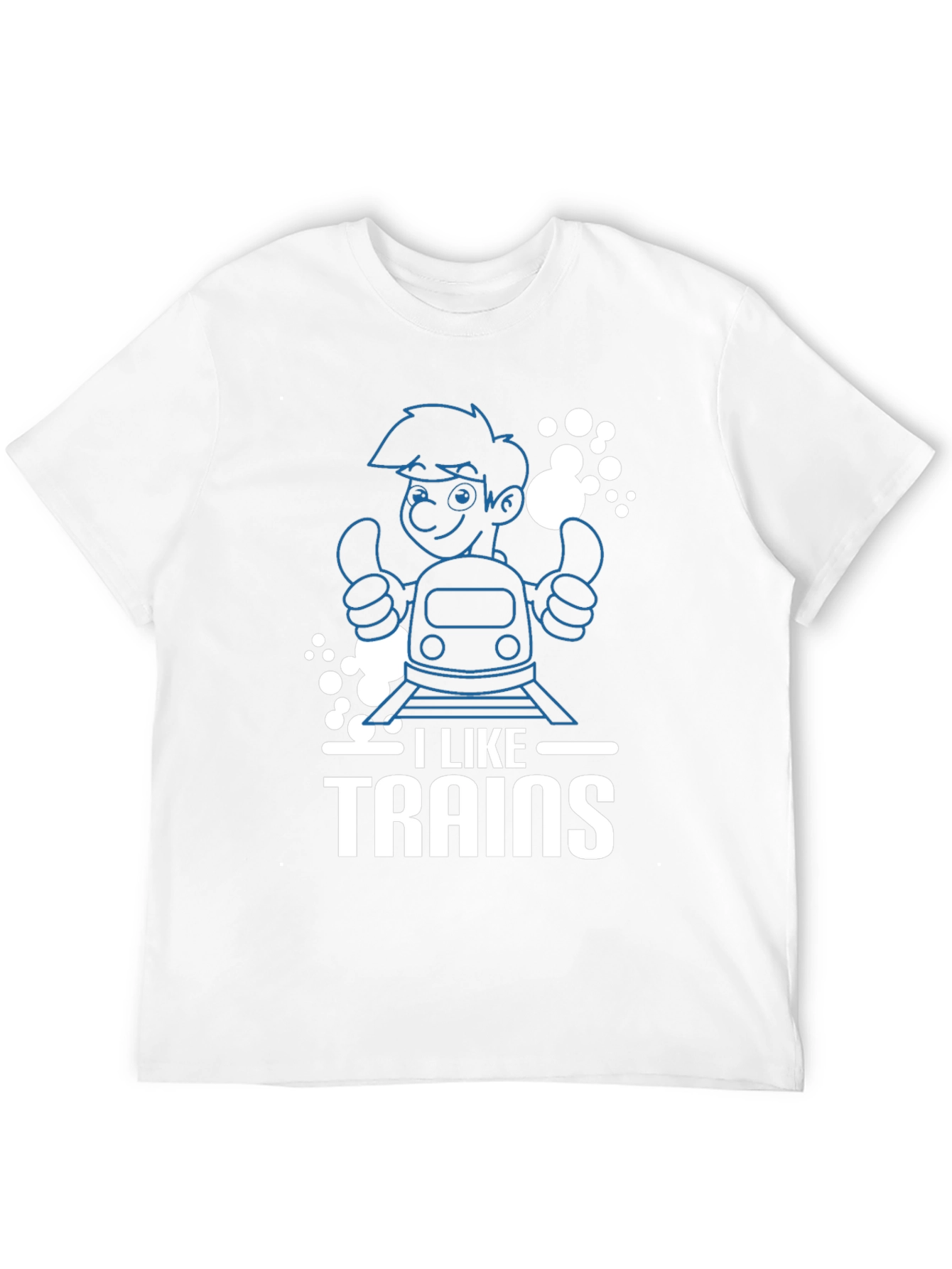 Black I Like Trains T-Shirt - Fun & Comfortable view 12