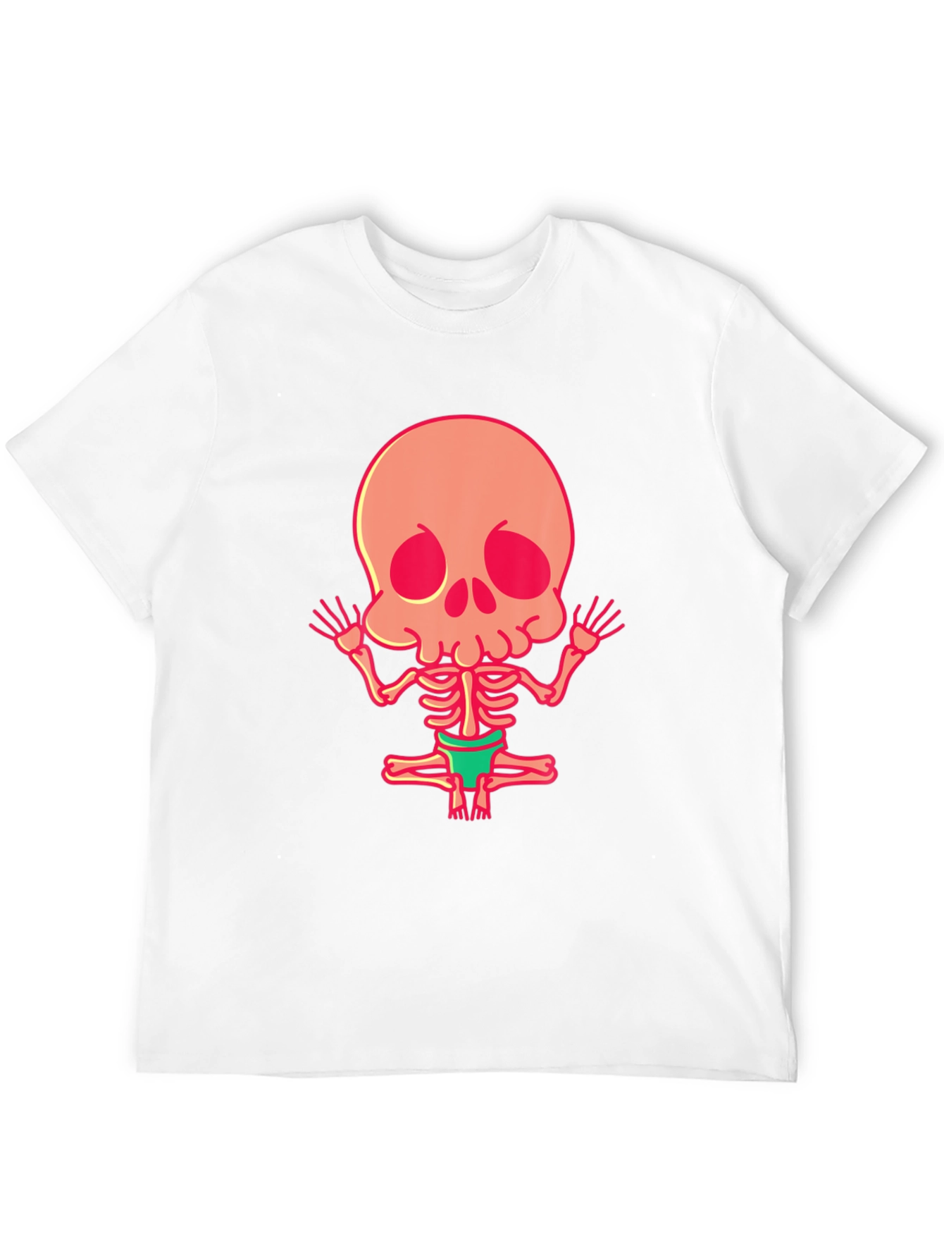 Black Skeleton Yoga Funny Graphic Tee view 12