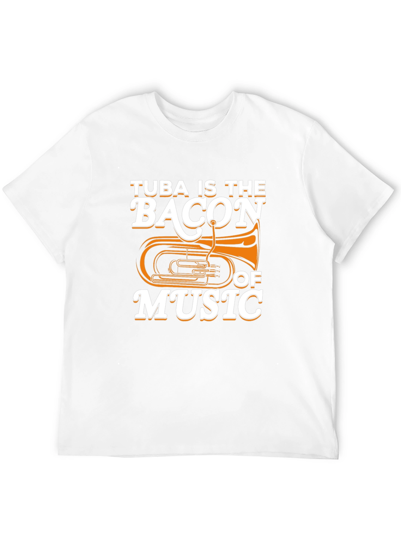 Black Tuba Is The Bacon of Music Funny Musician T-Shirt view 12