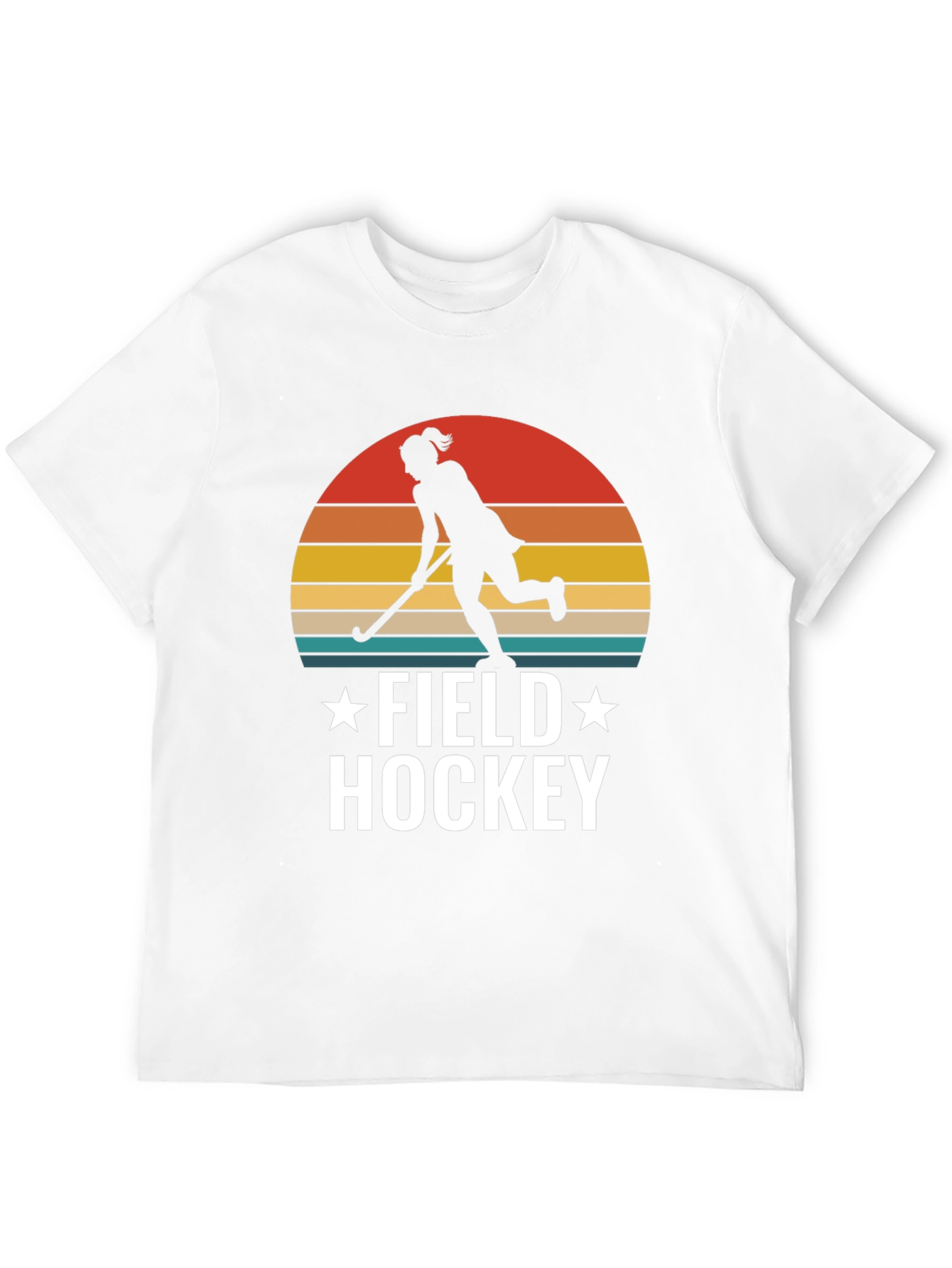 Black Field Hockey Sunset T-Shirt view 12
