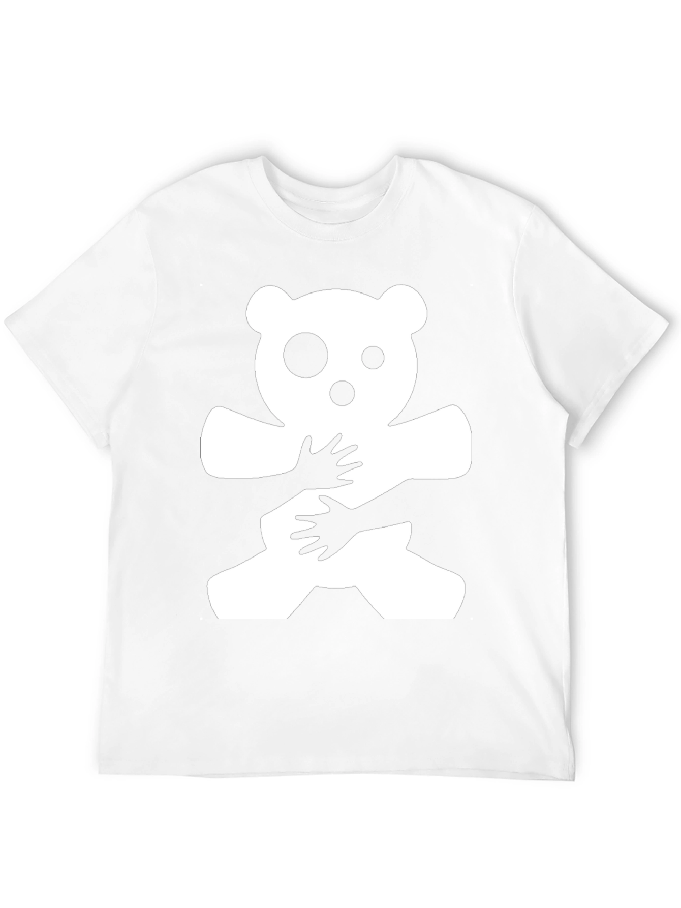 Black Hug Me Bear Graphic T-Shirt - Black view 12