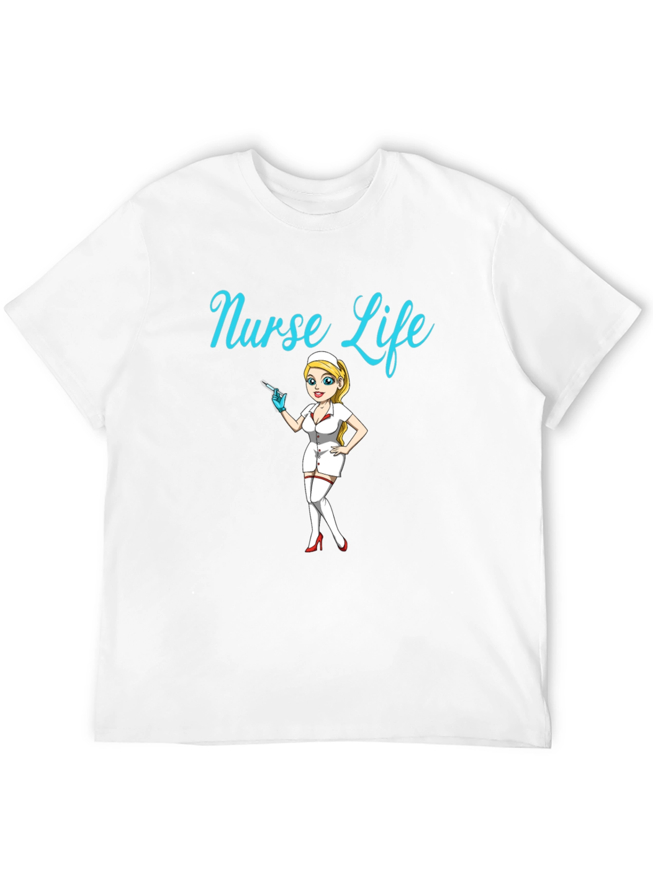 Black Nurse Life Black Graphic Tee view 12