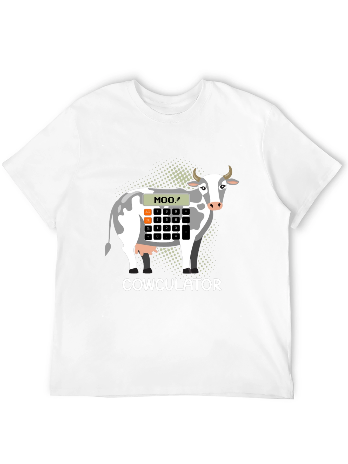 Cowculator T-Shirt - Funny Cow Calculator Design - 12