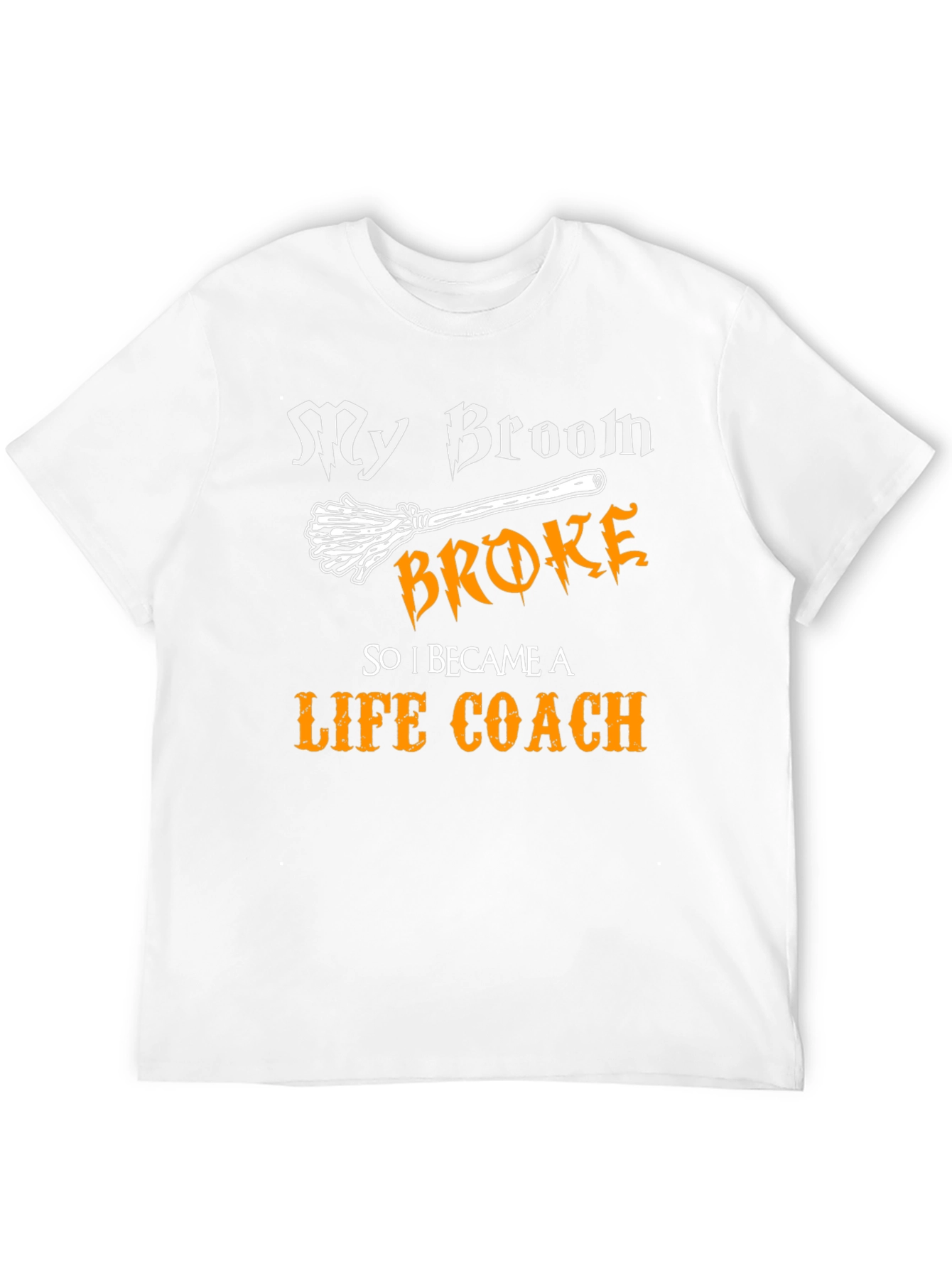Black My Broom Broke, Now Life Coach Tee view 12
