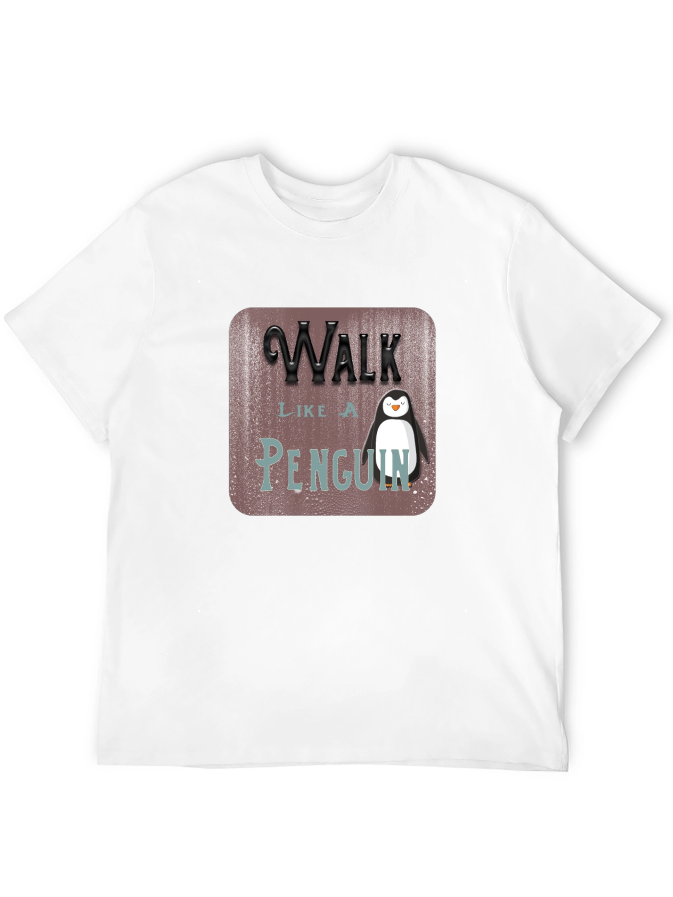 Black Walk Like a Penguin T-Shirt view 12