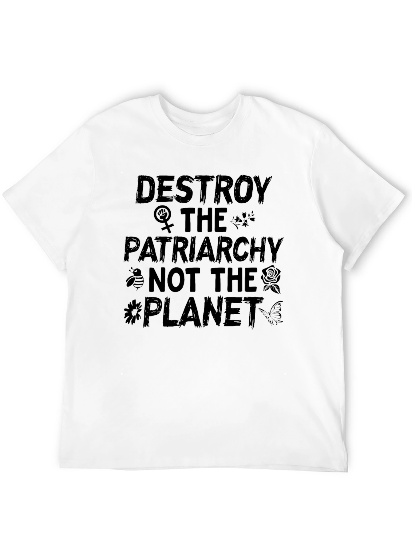 Black Destroy Patriarchy T-Shirt view 12