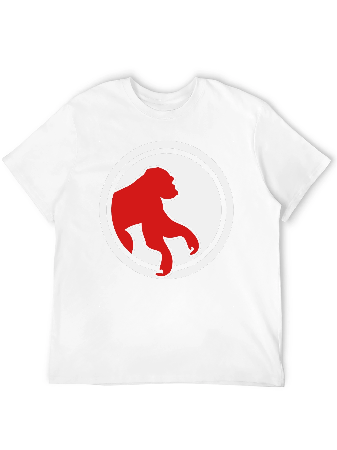 Black Red Ape Graphic Tee - Modern Black Shirt view 12