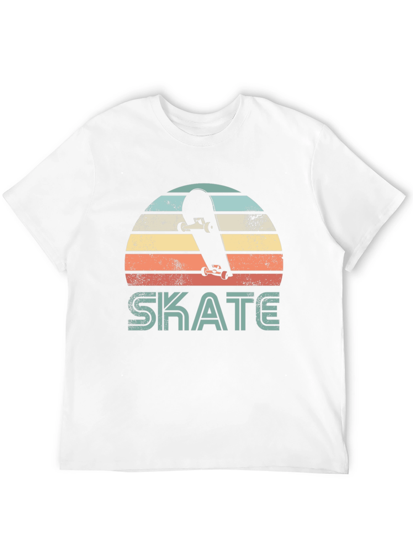 Black Retro Skate T-Shirt - Vintage Style Skateboard Tee view 12