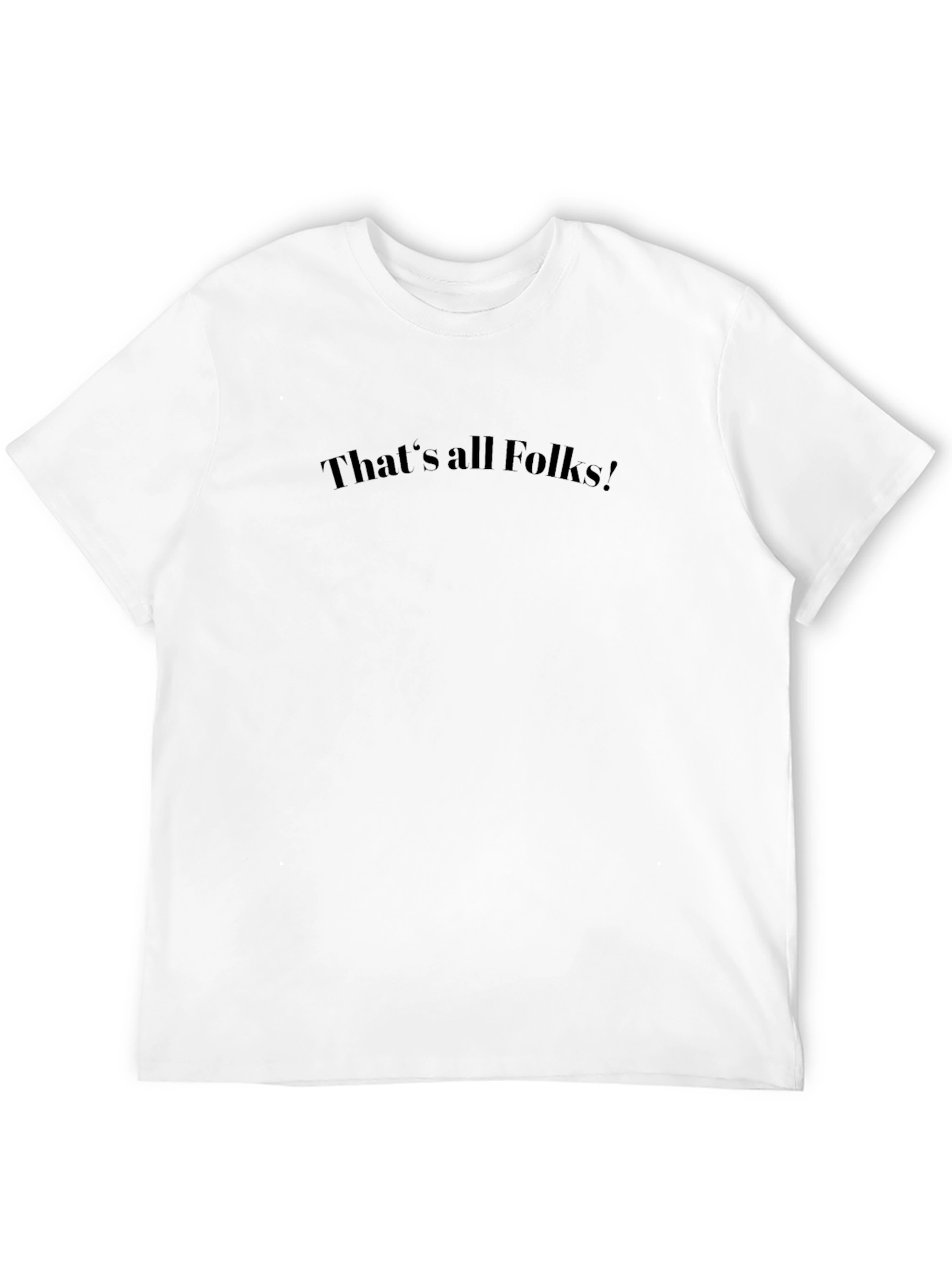 Black That's All Folks! Graphic Black T-Shirt view 12