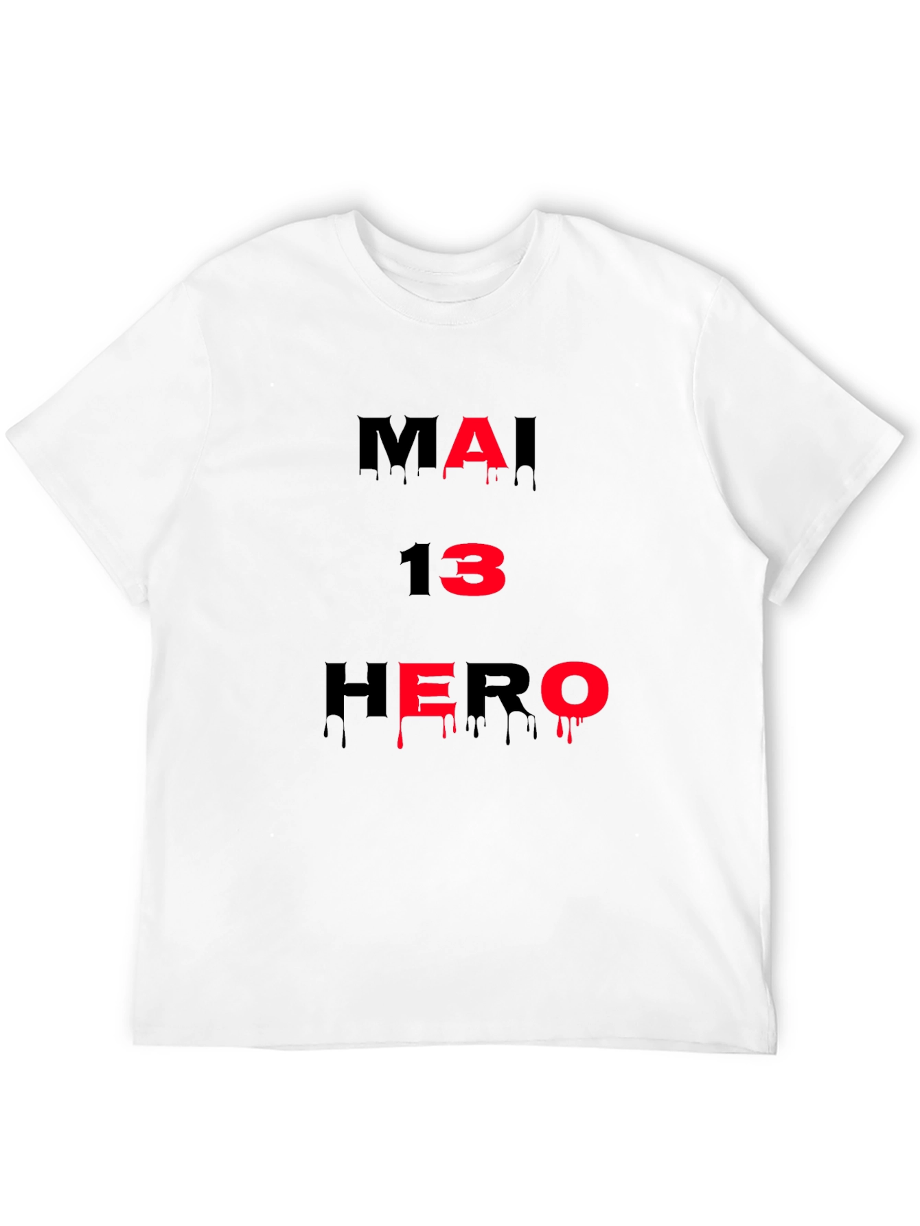 Black MAI 13 HERO Graphic T-Shirt view 12