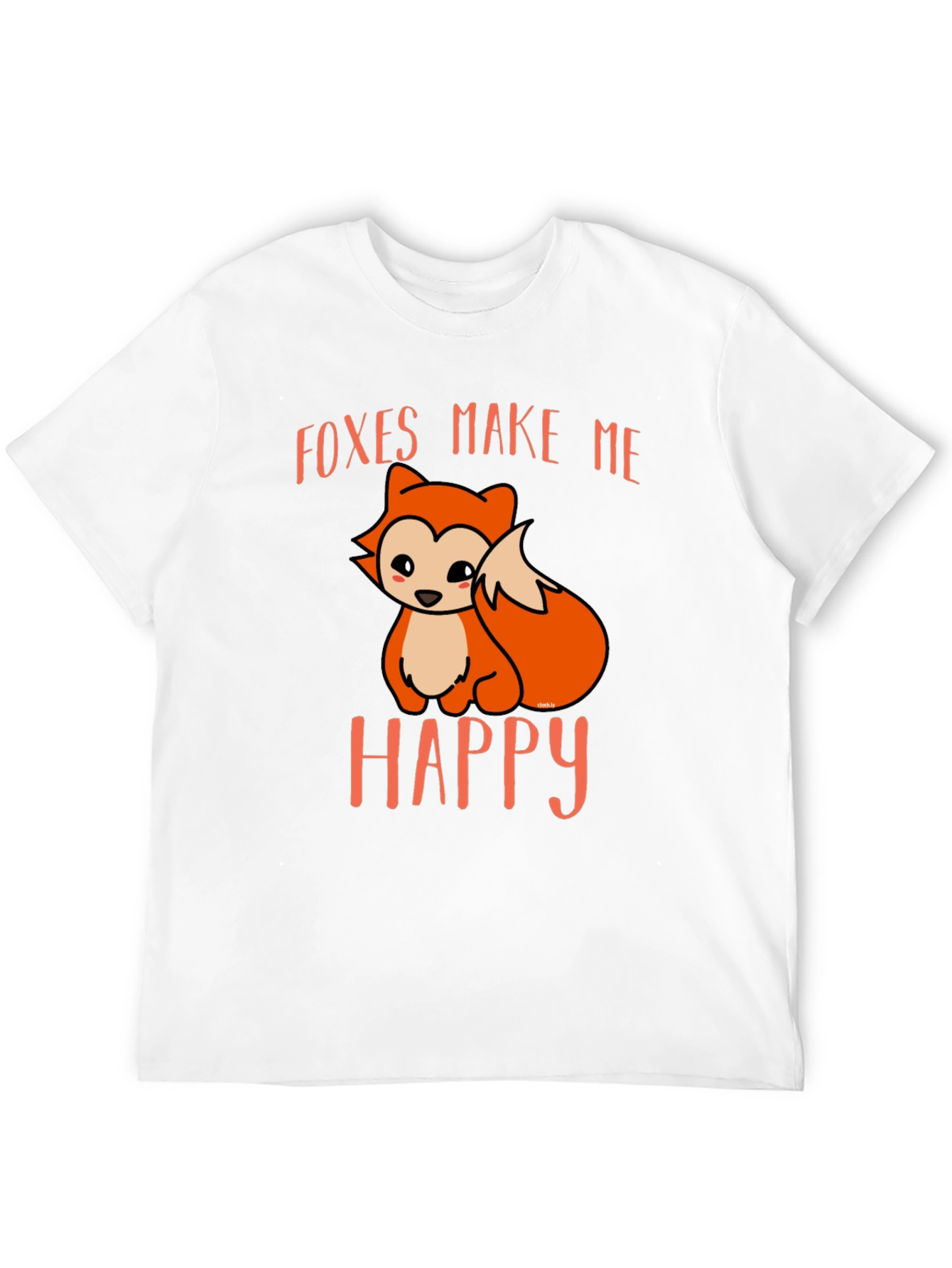 Black Foxes Make Me Happy Black T-Shirt view 12