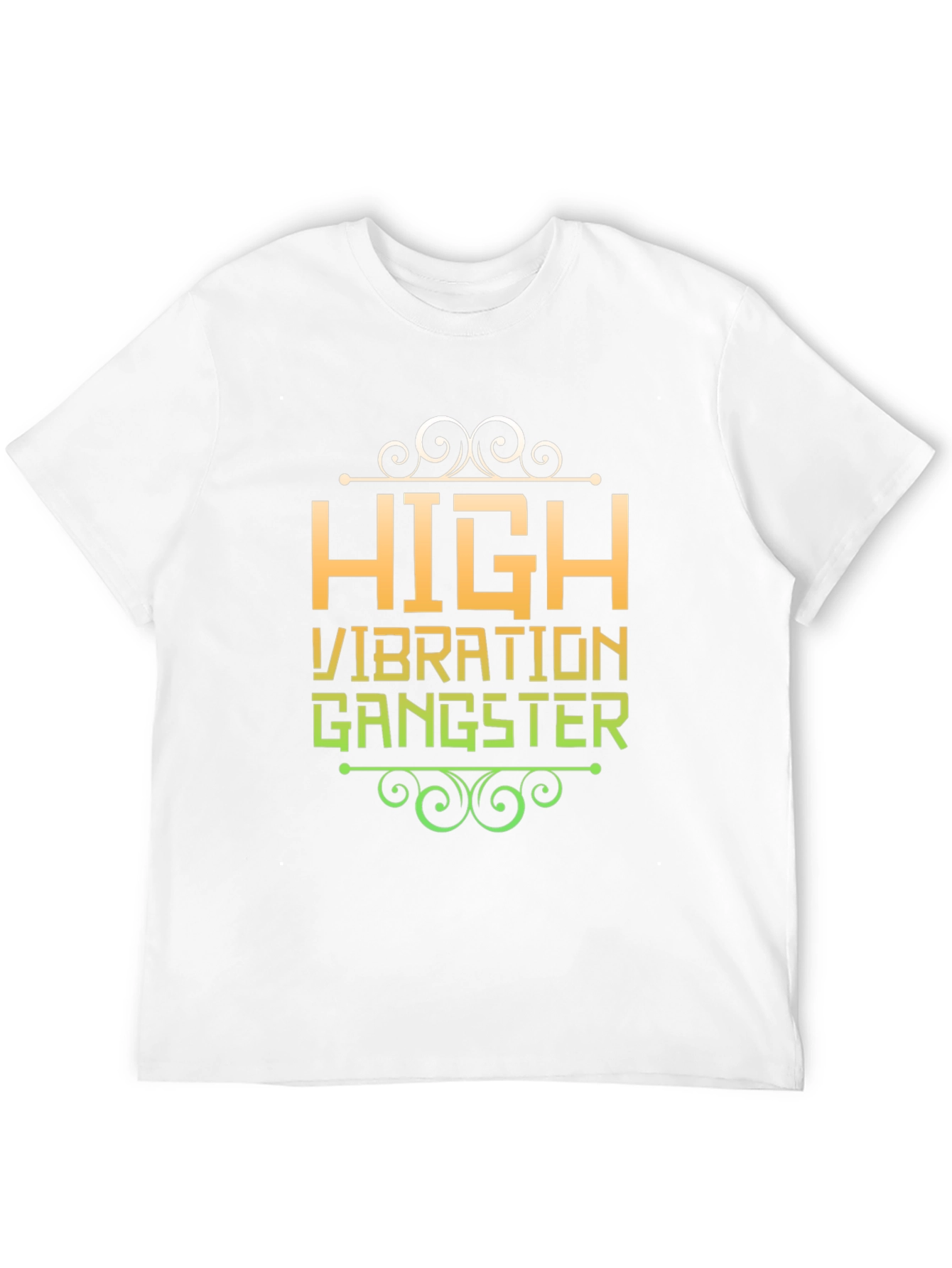 Black High Vibration Gangster Graphic Tee view 12