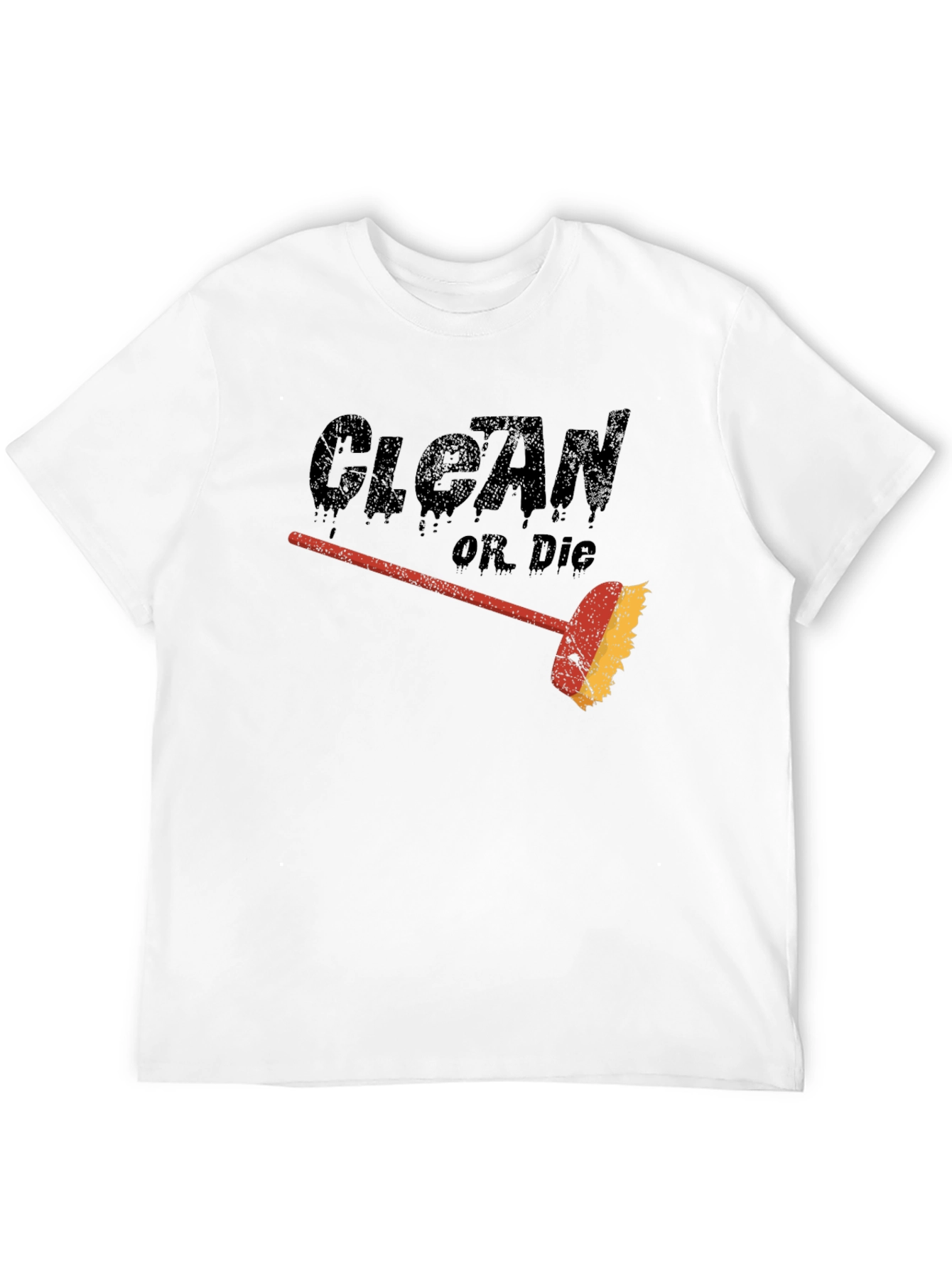Black Clean or Die T-Shirt - Funny Cleaning Humor Tee view 12