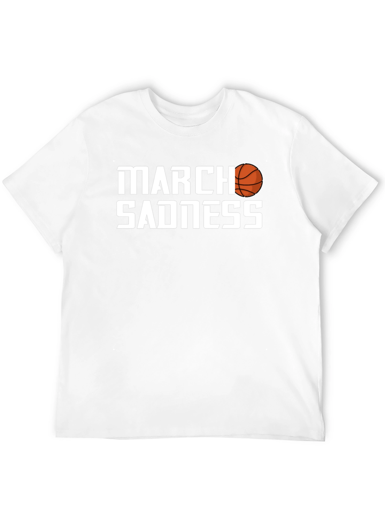 Black March Sadness Graphic Tee - Basketball Fan T-Shirt view 12