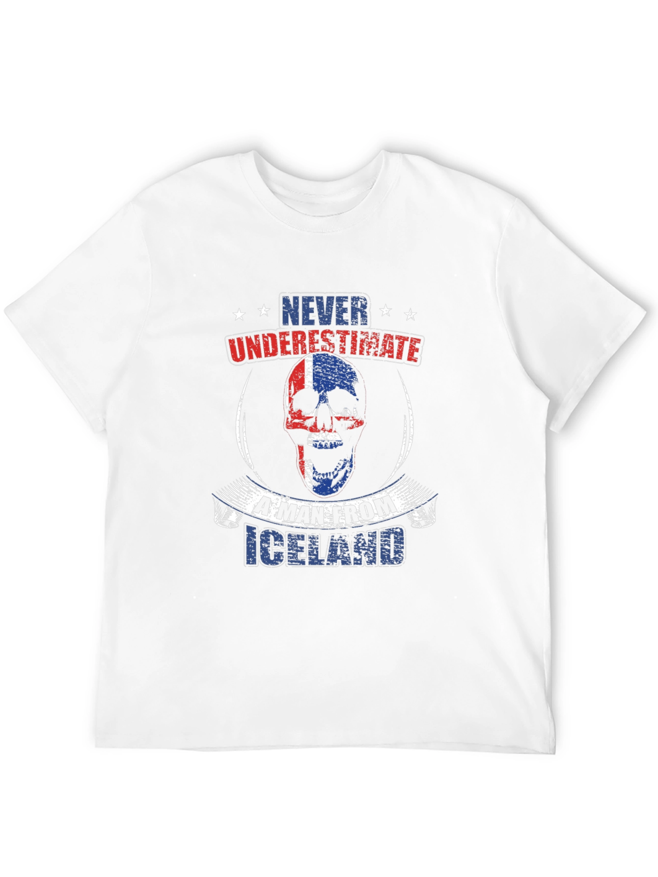 Icelandic Pride Skull Graphic Tee - Never Underestimate - 12