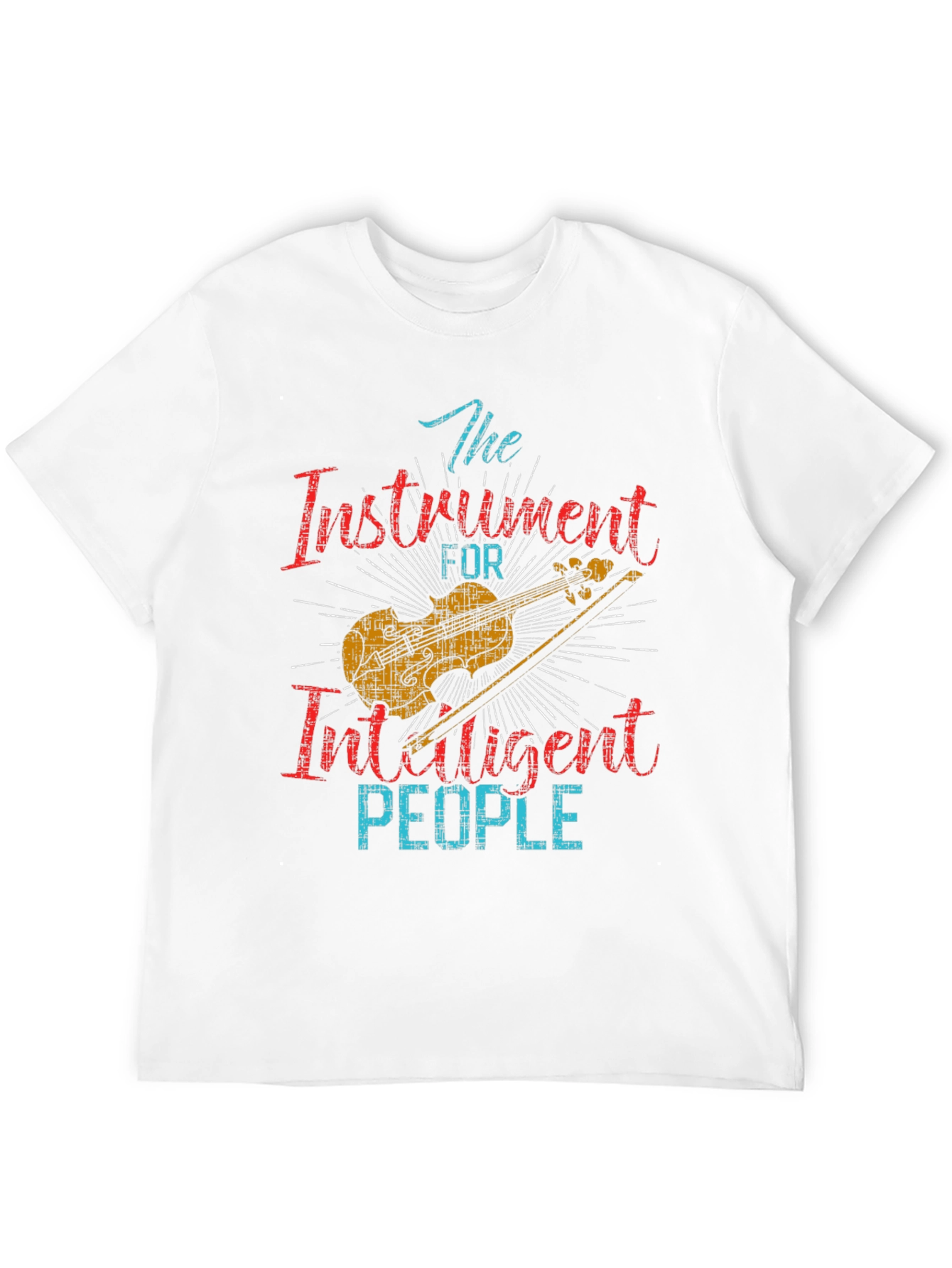 Black Instrument for Intelligent People T-Shirt view 12